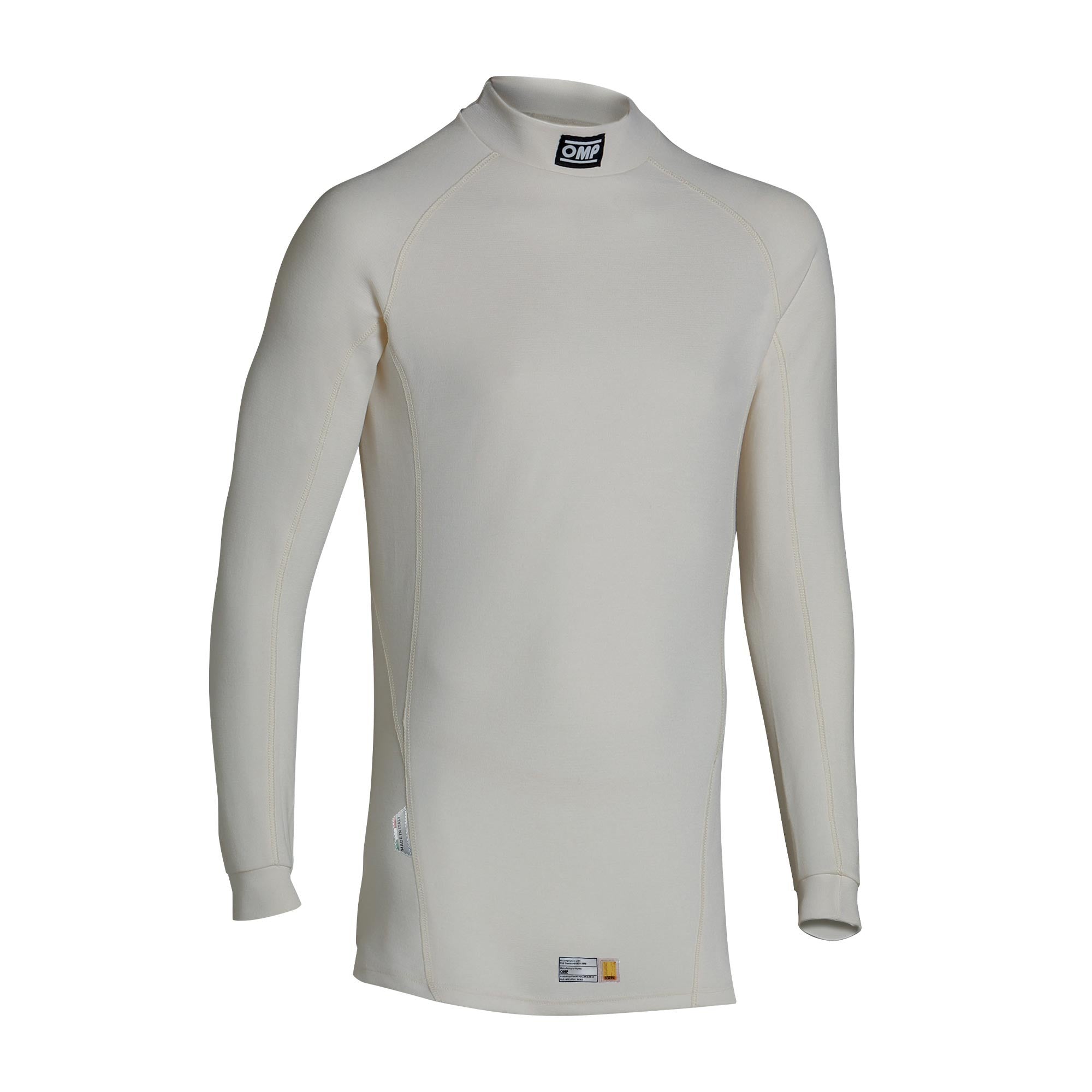 The white OMP First Racing Undershirt.