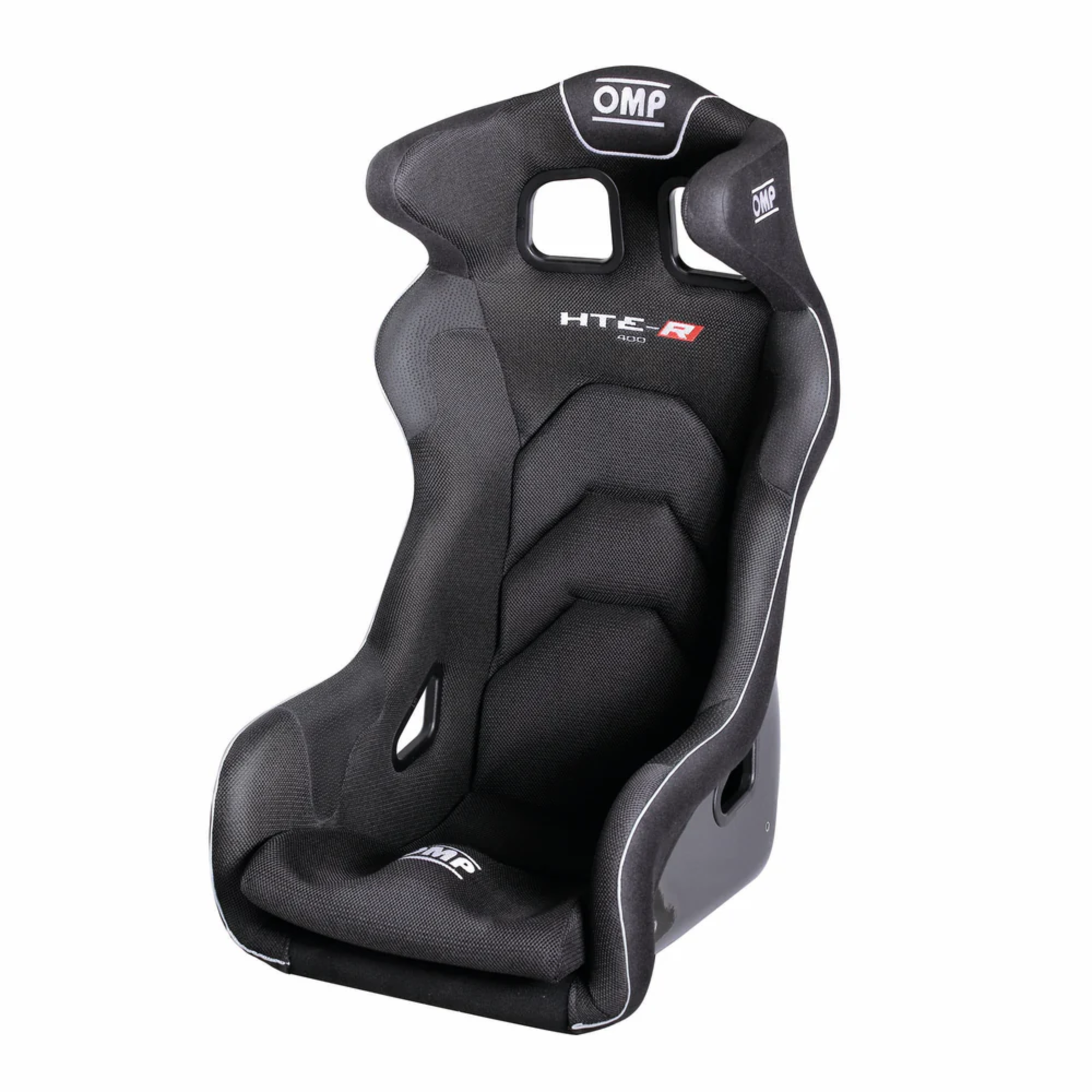 The black OMP HTE-R 400 Racing Seat.