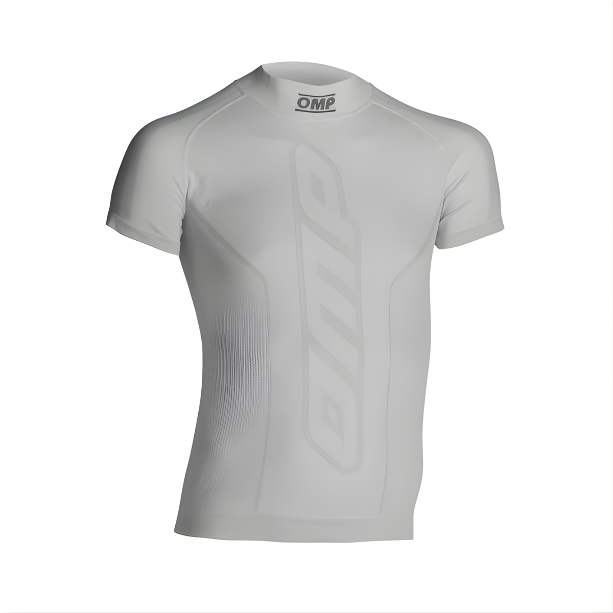 The white OMP KS Karting T-Shirt.