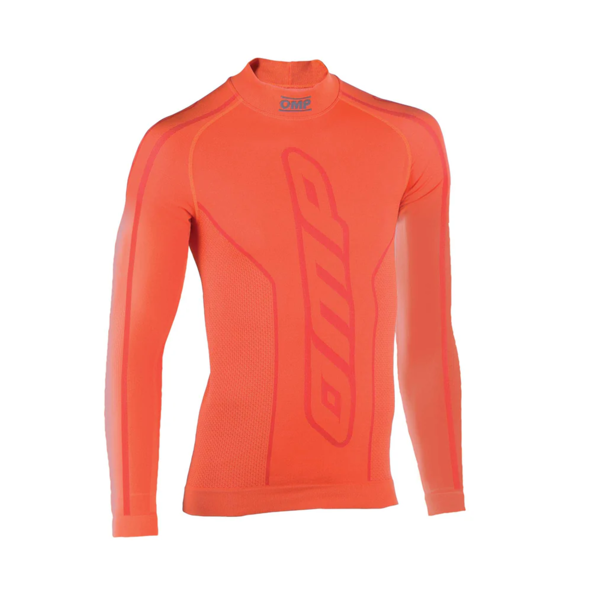 The orange OMP KS Karting Undershirt.