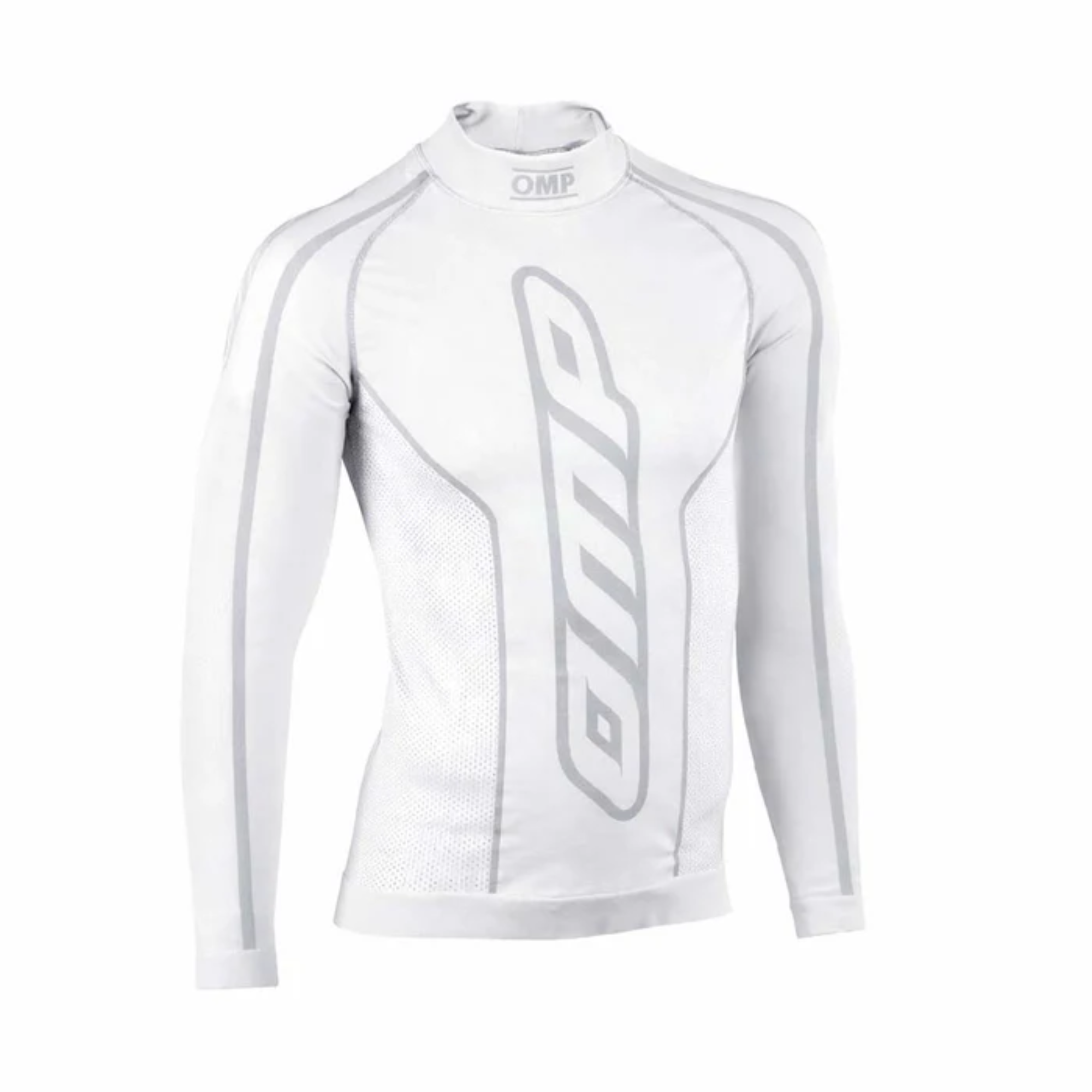 The white OMP KS Karting Undershirt.