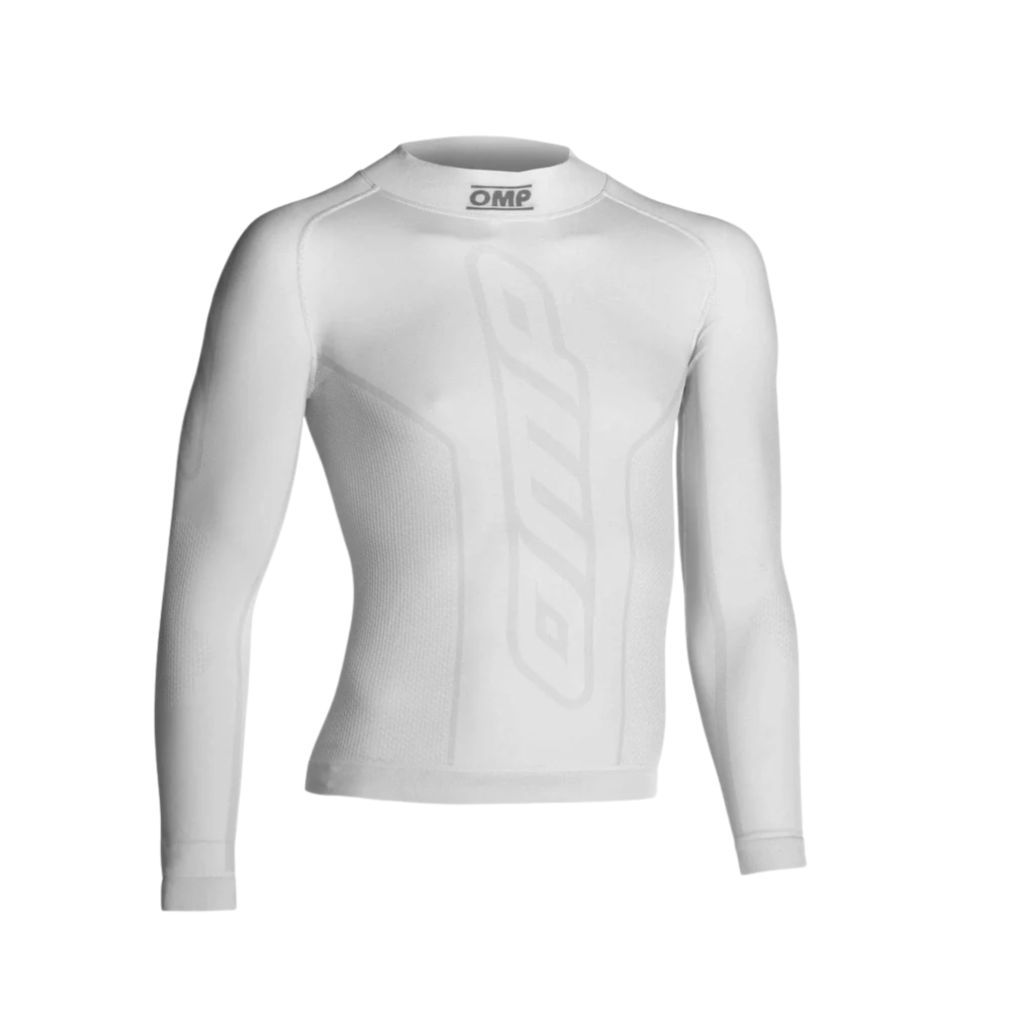 The white OMP KS Youth Karting Undershirt.
