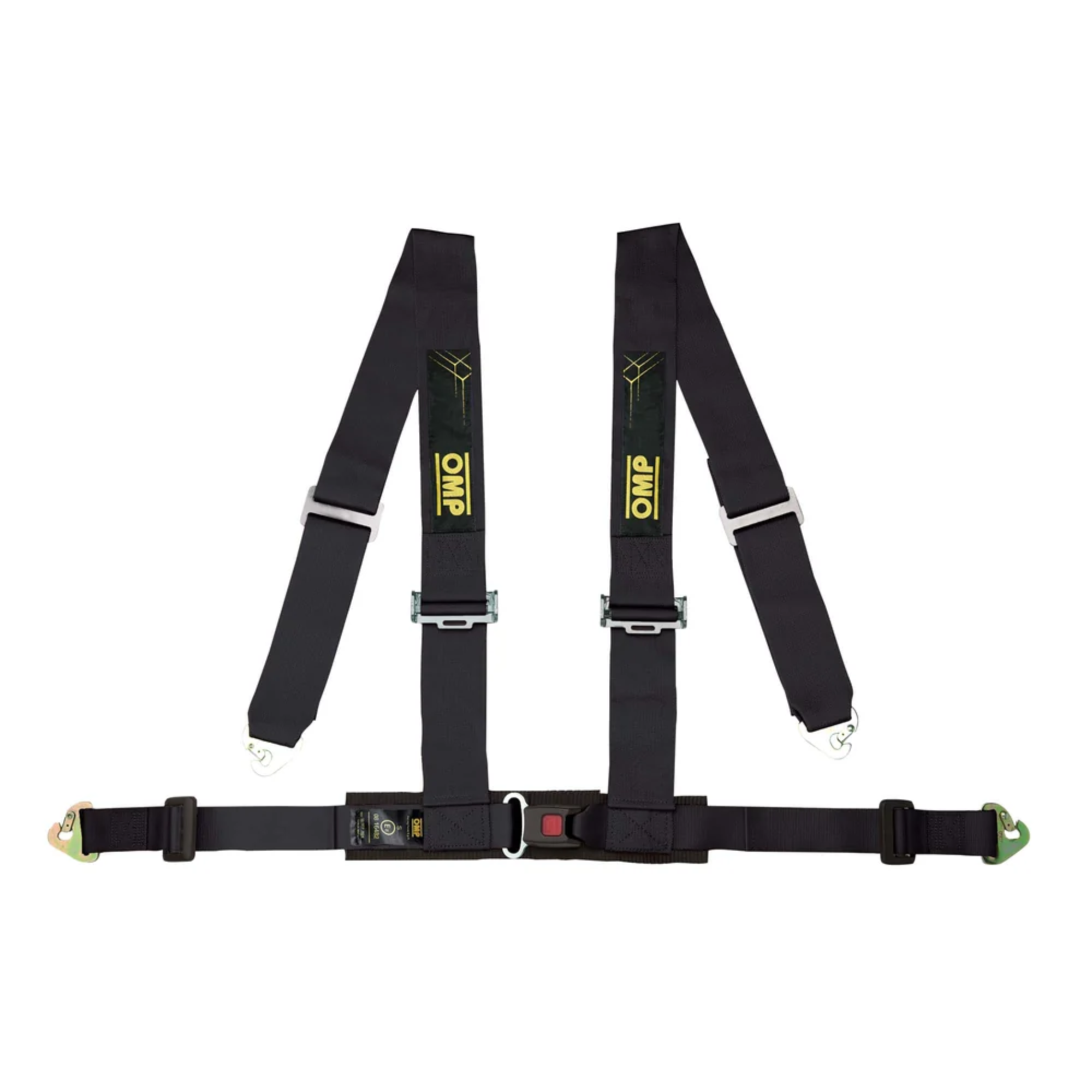 The black OMP Racing 4M ECE 4-Point Street Harness.