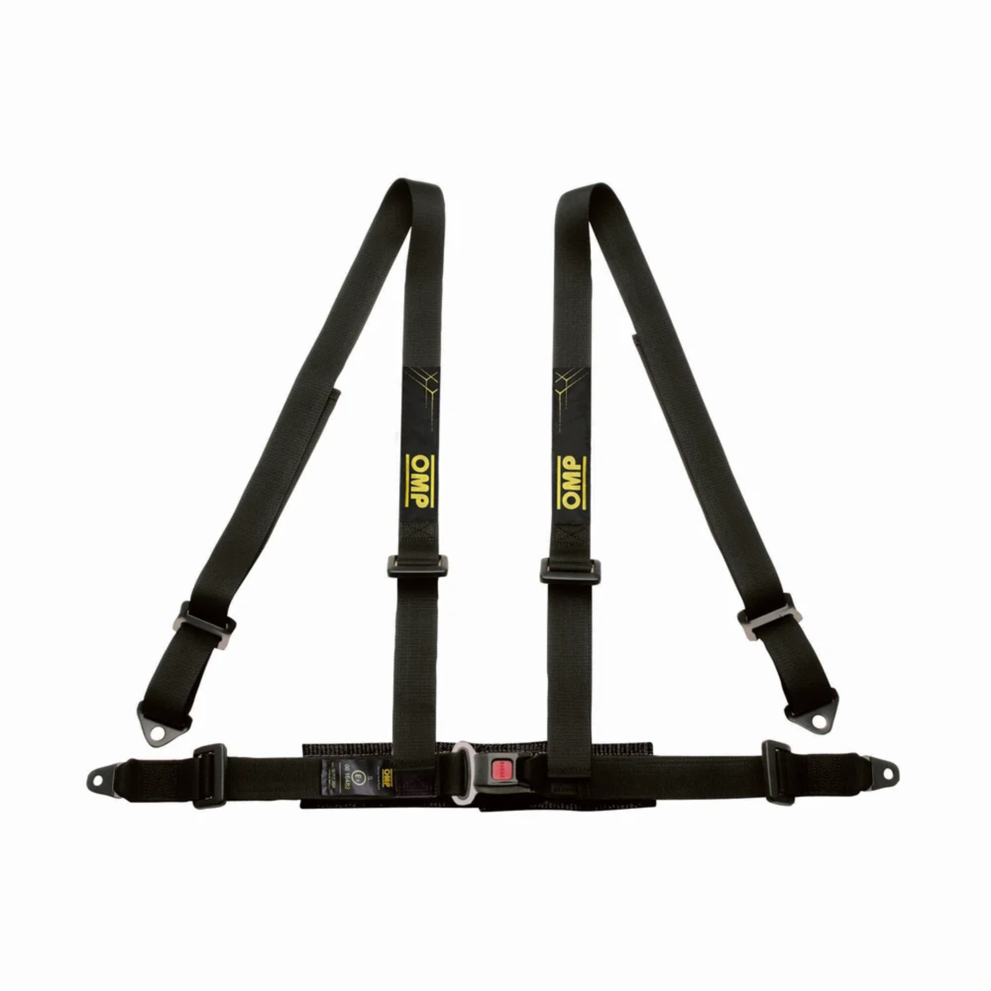 The black OMP Road 4 ECE 4-Point Street Harness.