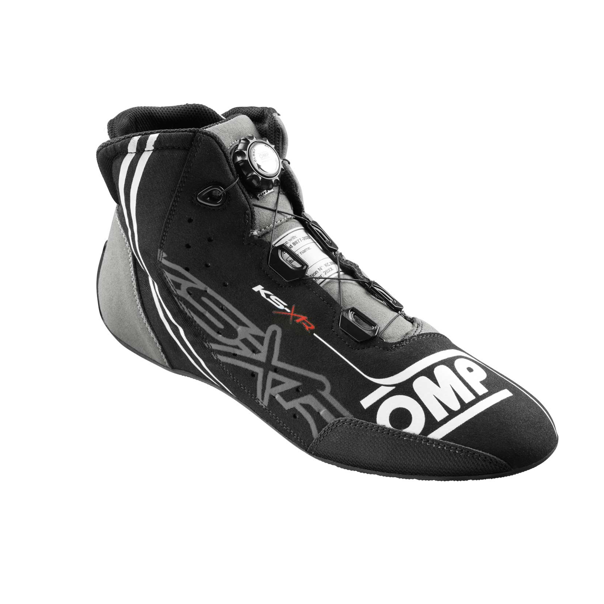 The black OMP KS-XR Karting Shoes.