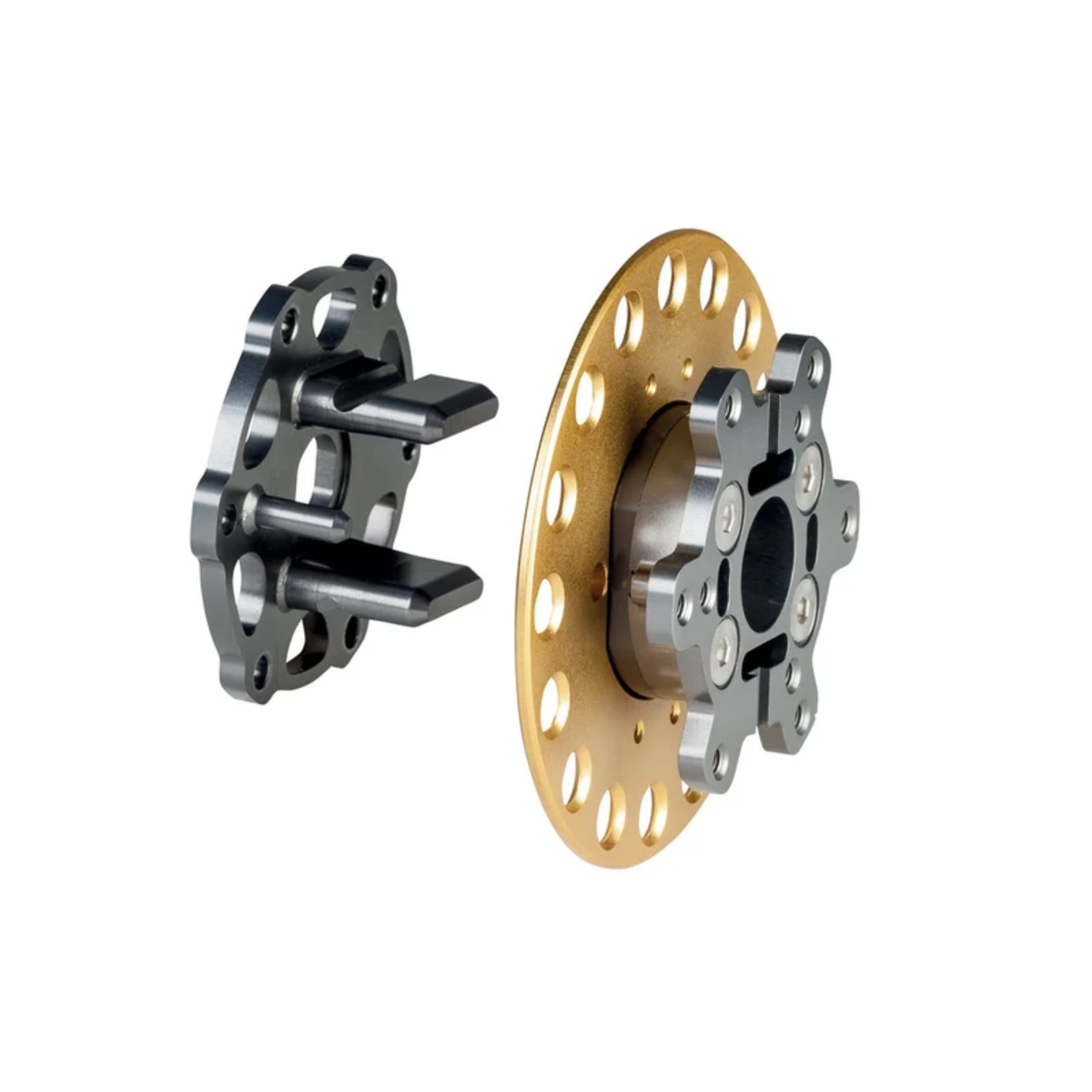 The bolt on OMP Steering Wheel Quick Release.
