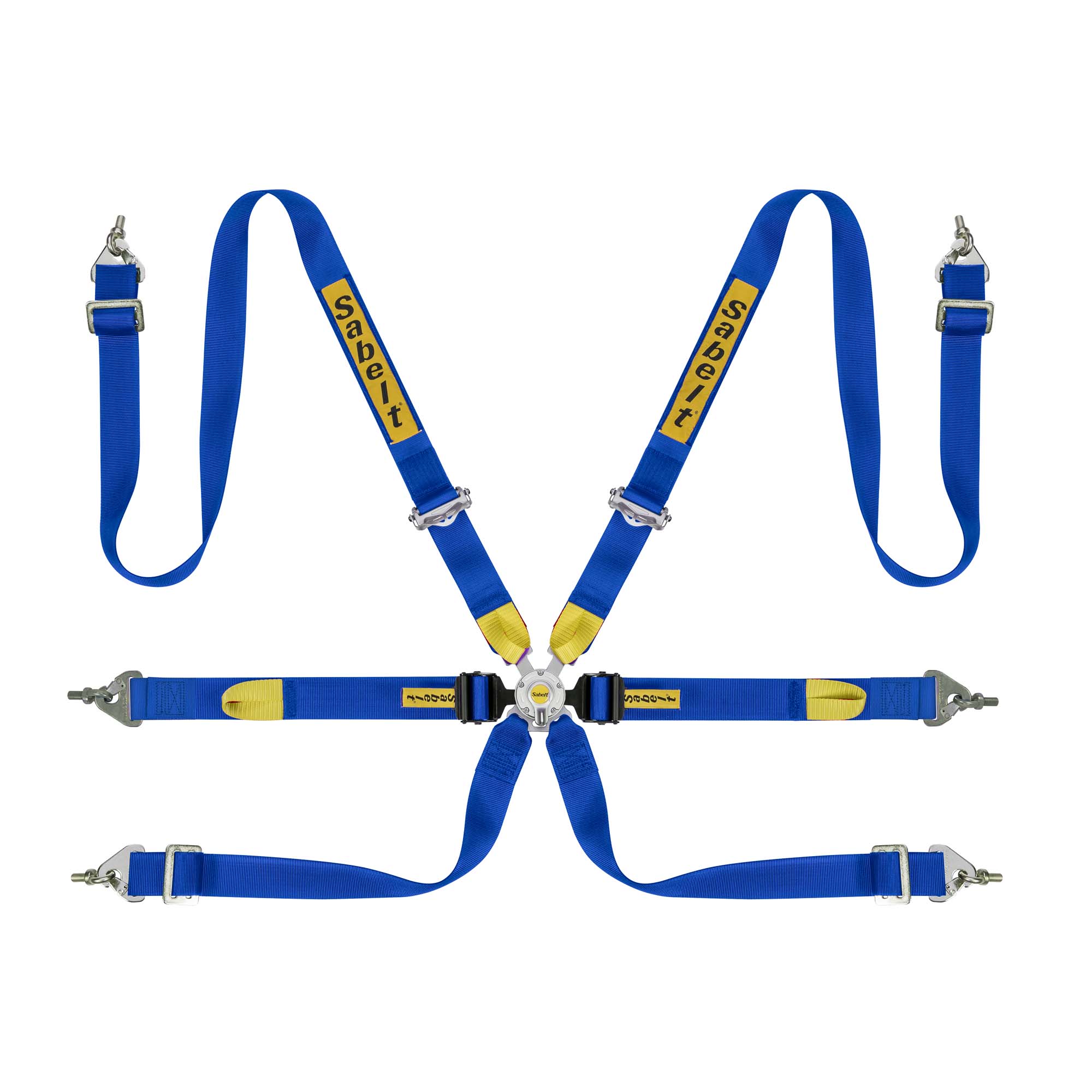 The blue Sabelt Enduro Silver 2" Racing Harness.