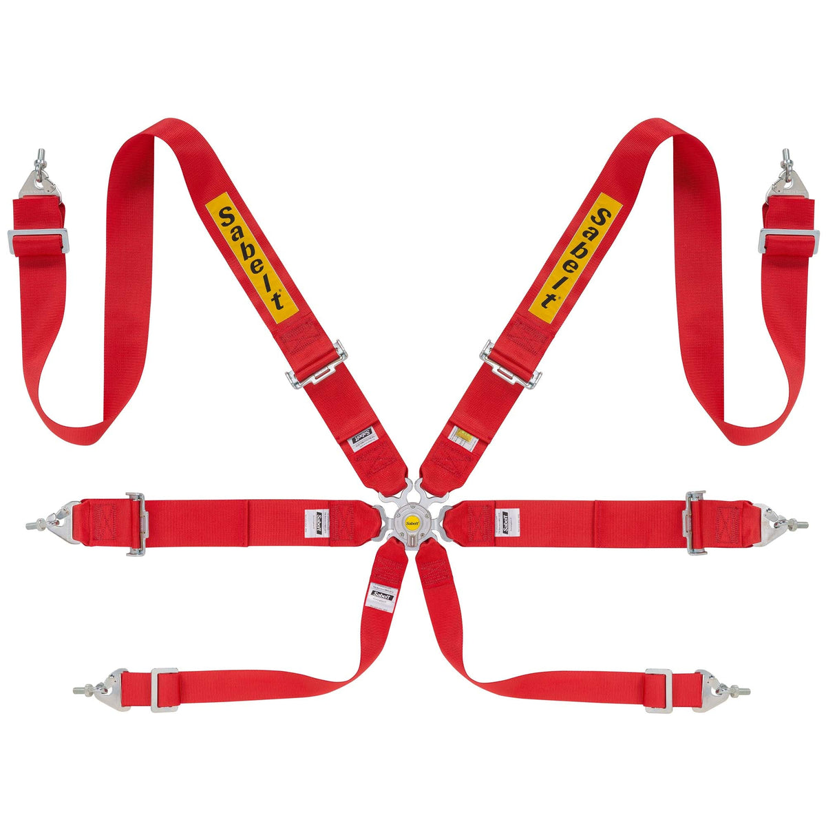The red Sabelt GT/Rally Steel 3" FIA Racing Harness.