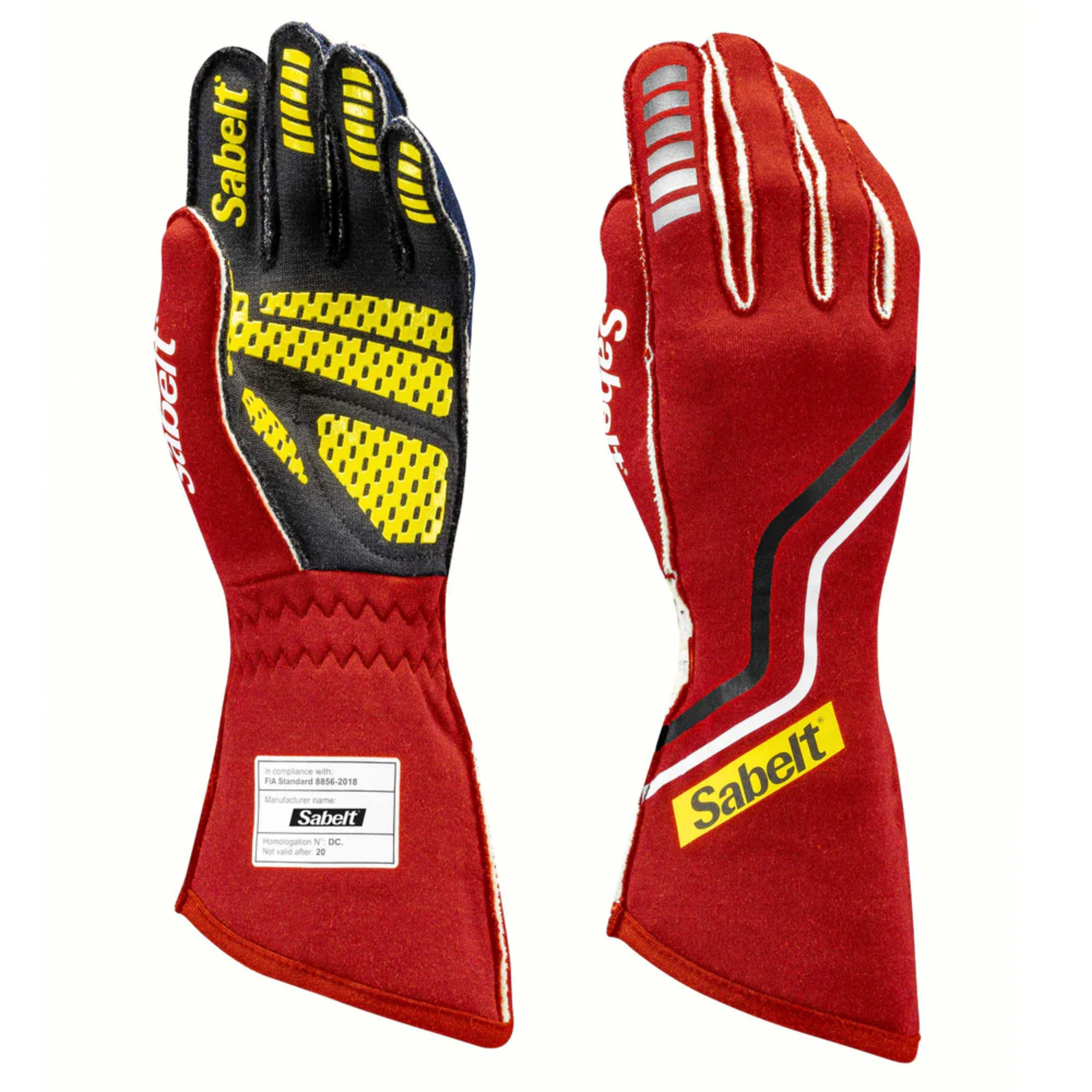 A pair of the red Sabelt Hero Superlight TG-10 Racing Gloves from Sabelt.