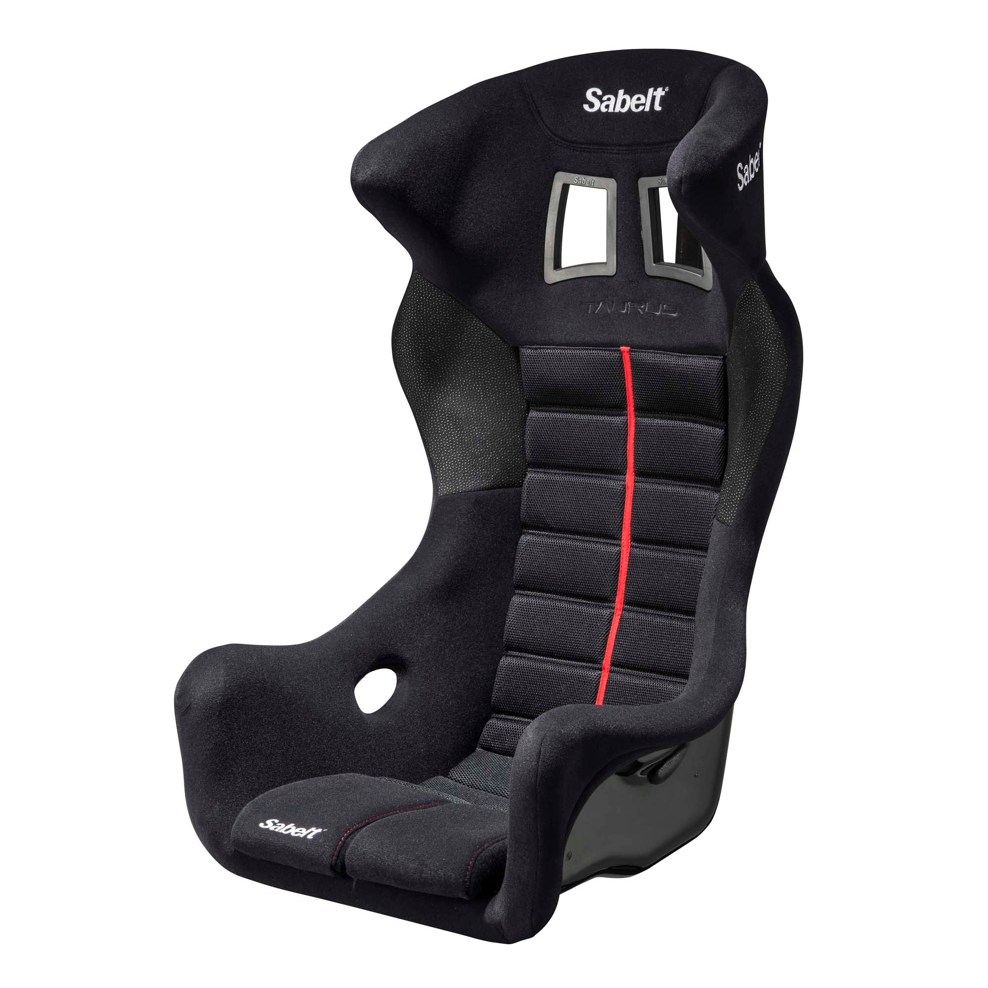 The black Sabelt Taurus Max Fiberglass Racing Seat.