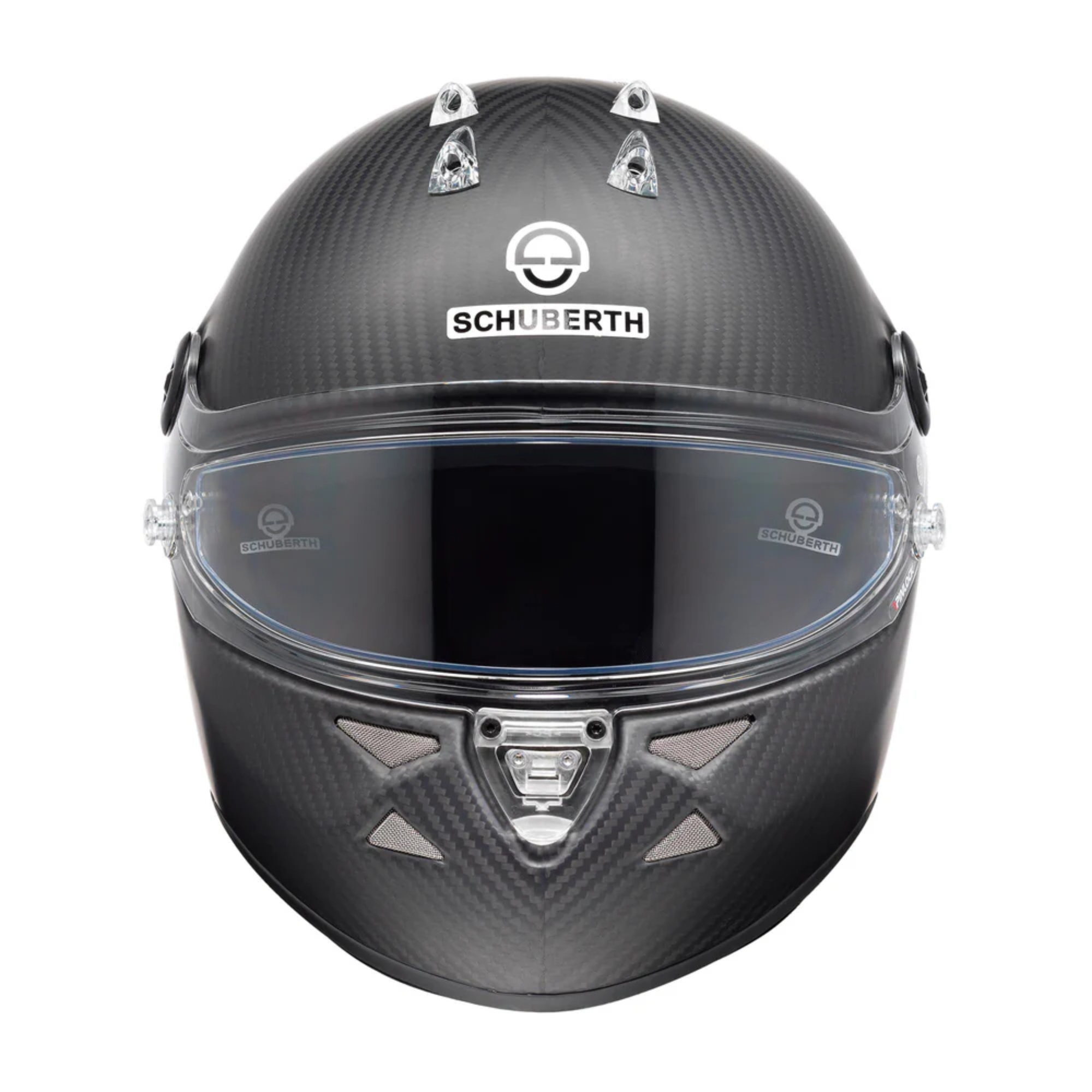 The front of the Schuberth SK1 Carbon CMR-2016 Karting Helmet from Schuberth.