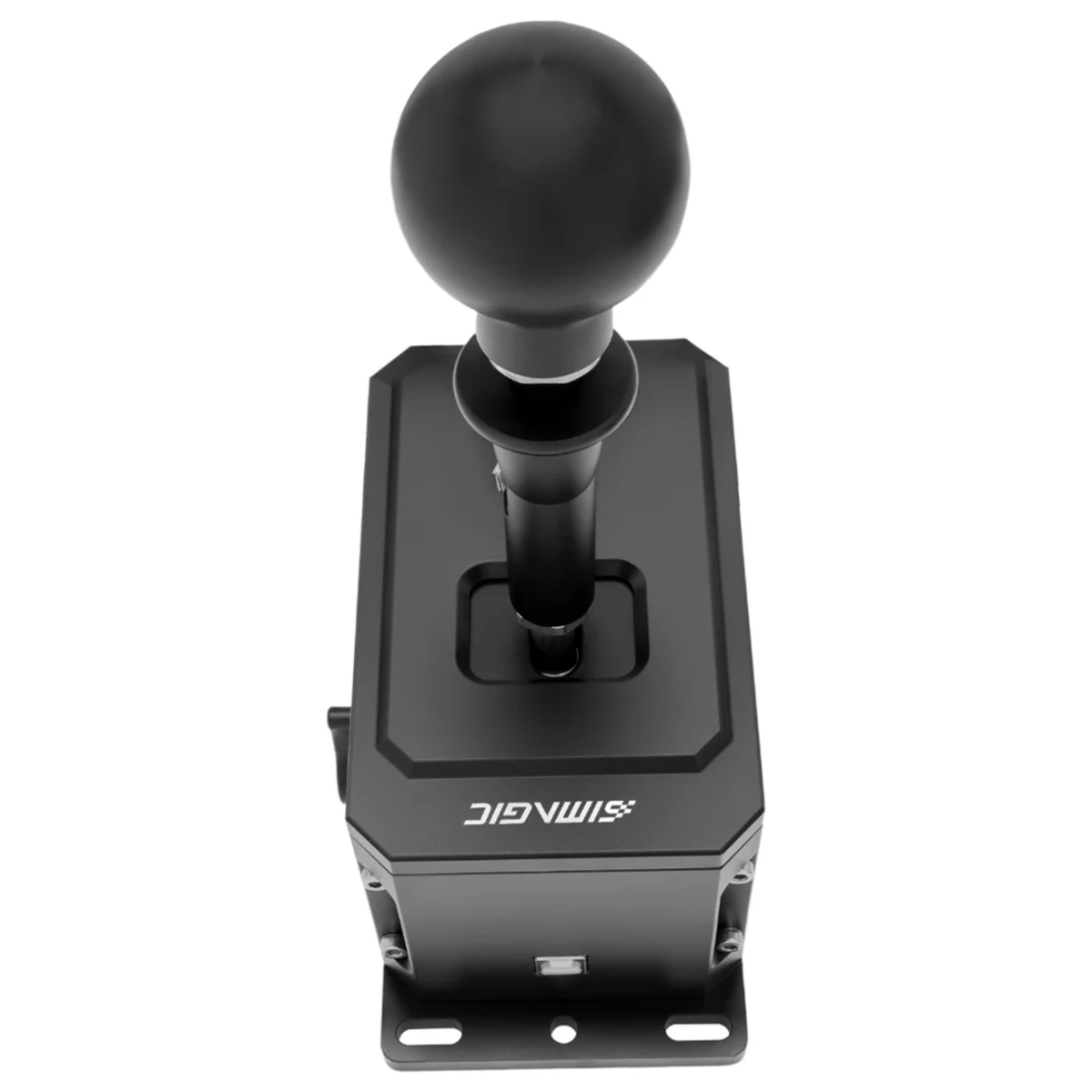 The top of the Simagic DS-8X Shifter Dual Mode H Pattern and Sequential Shifter from the front.