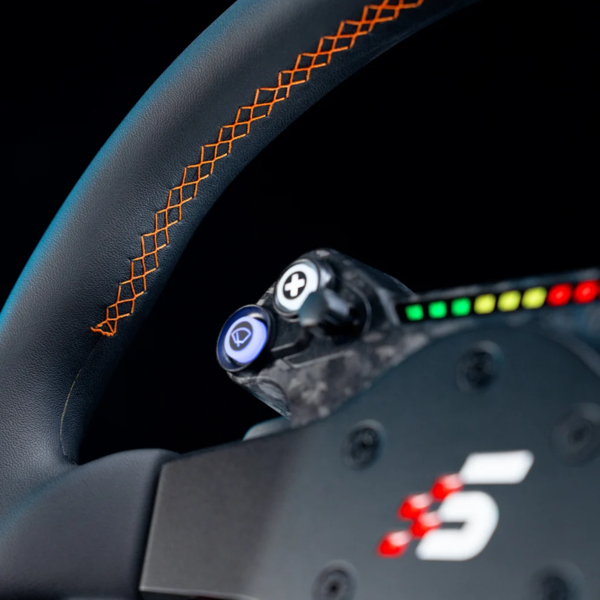 The Simagic Neo X 330T Rally Steering Wheel close up.