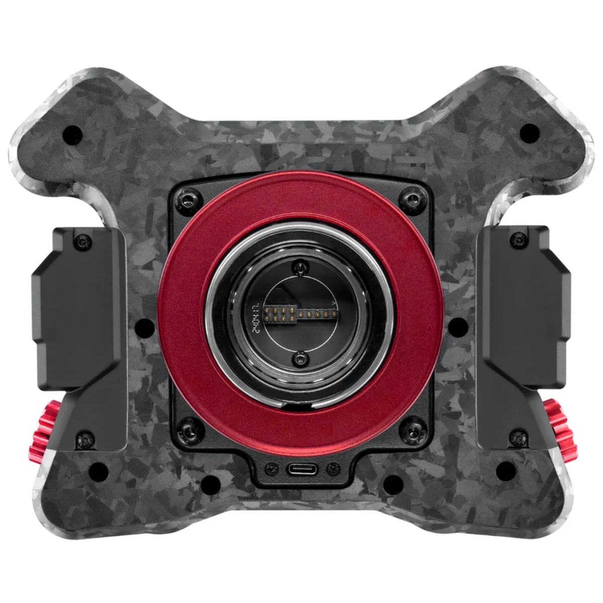 The back of the Neo X Hub from the Simagic Neo X 350W Drift Steering Wheel.