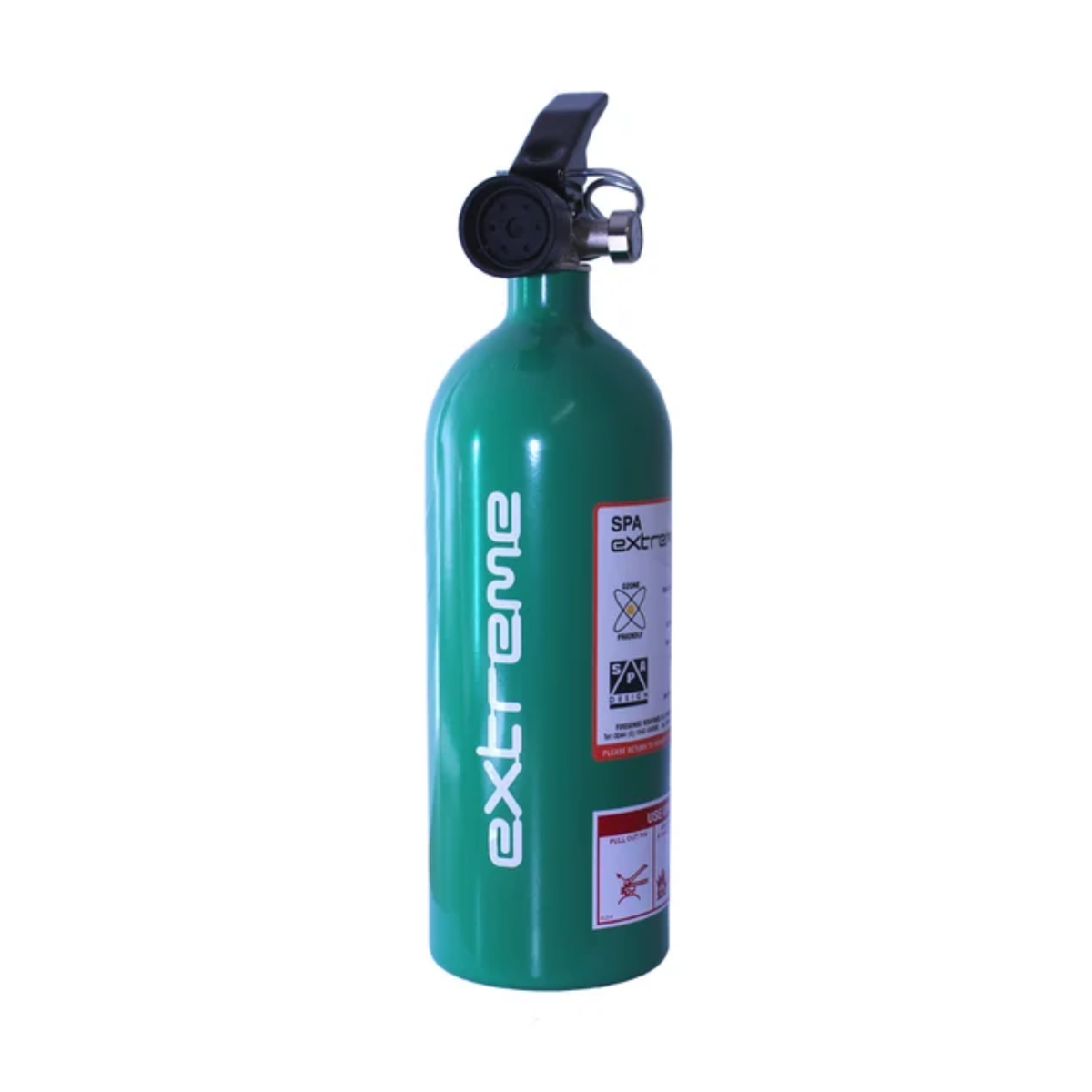 The 1.25kg SPA Technique Extreme Novec Fire Extinguisher.