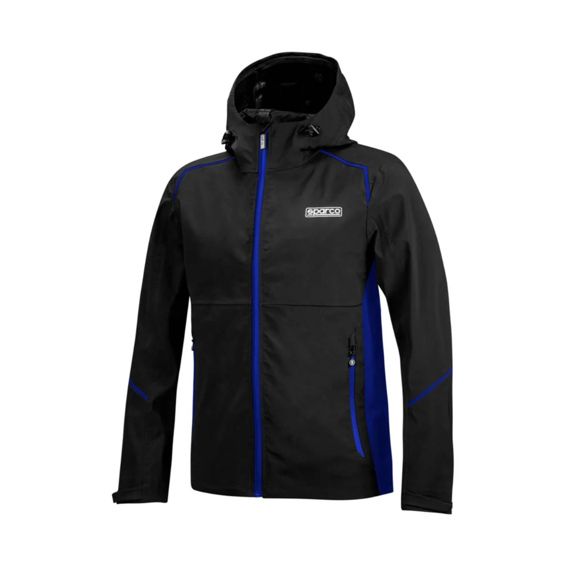 The black and blue Sparco 3IN1 All-Season Jacket.