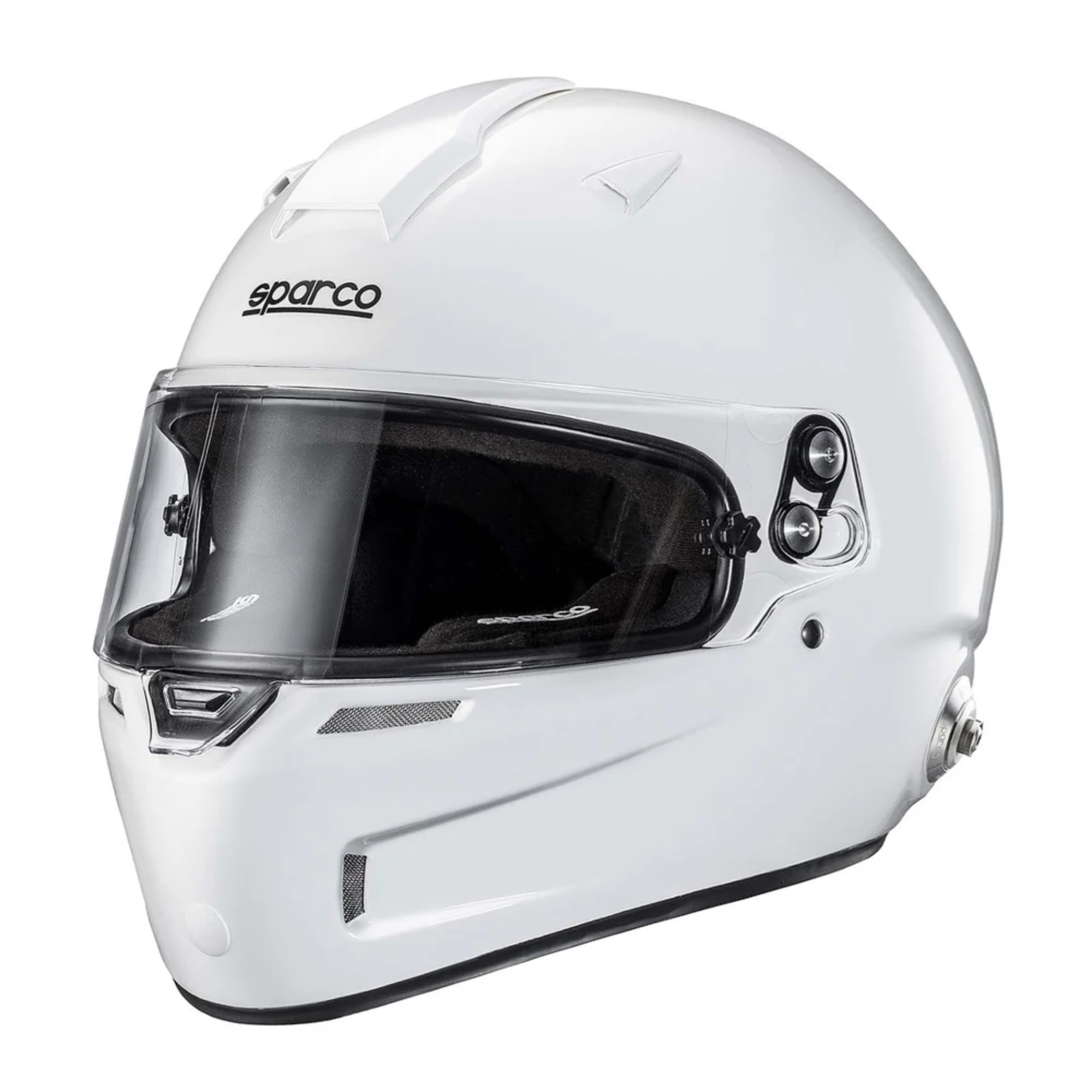The white Sparco Air Pro RF-5W SA2020 Helmet from Sparco.