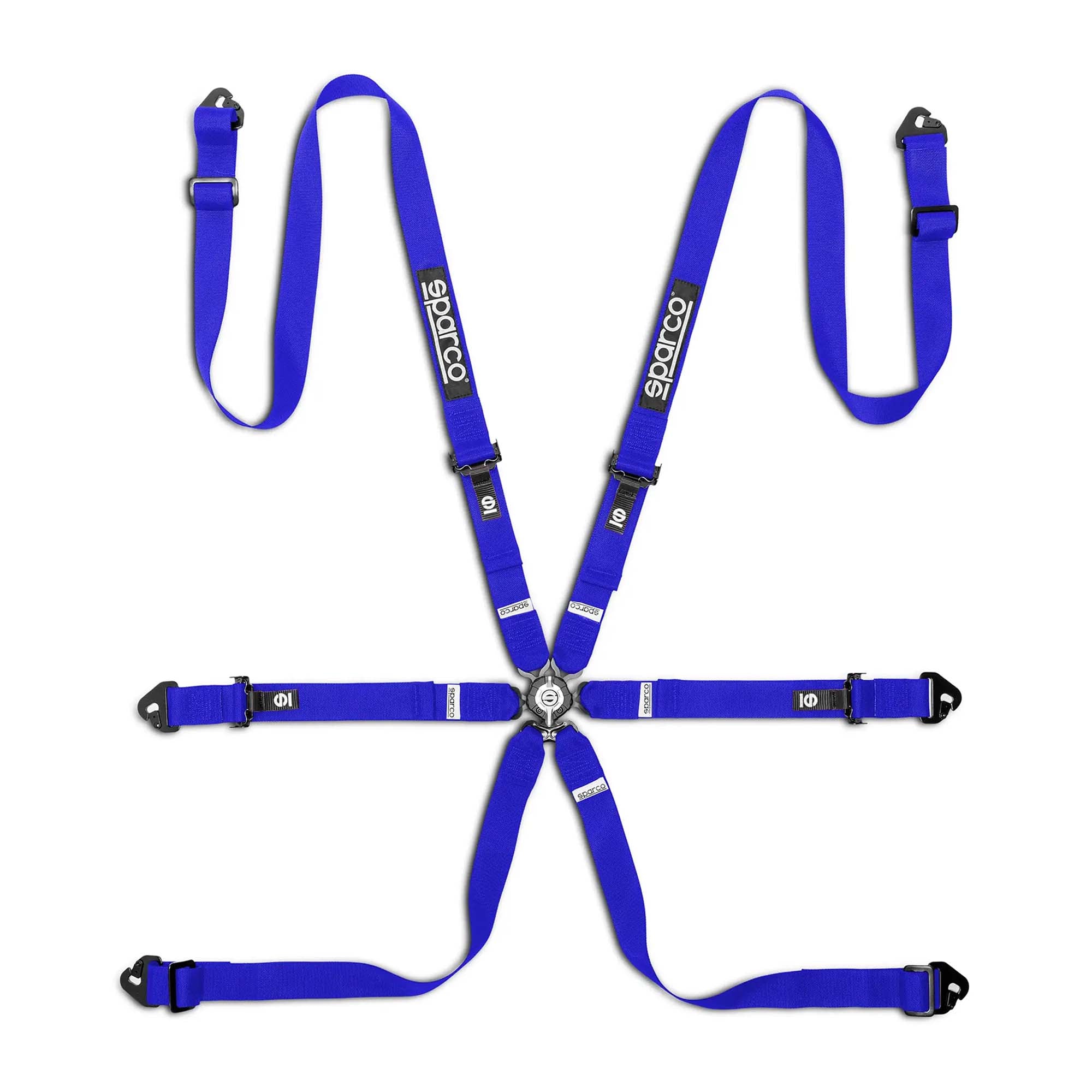 The blue Sparco Comp H-2 Racing Harness.