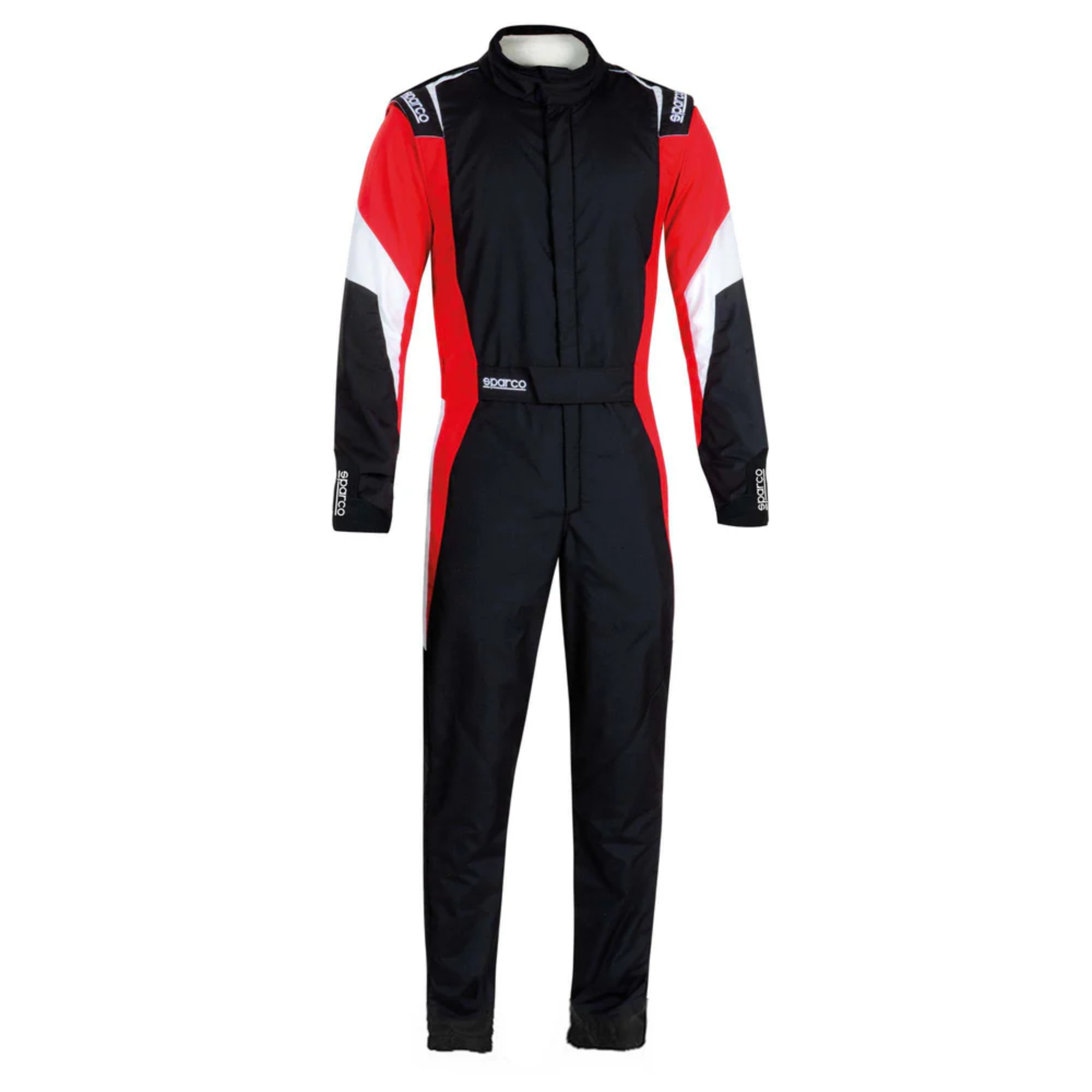 The black, white and red Sparco Competition Racing Suit - Boot Cut.