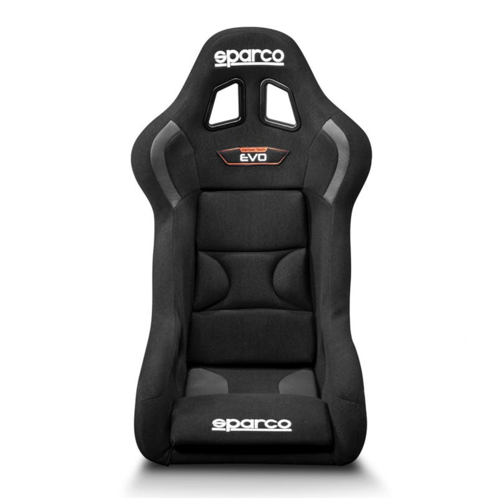 The front of the Sparco Evo Carbon X Racing Seat.