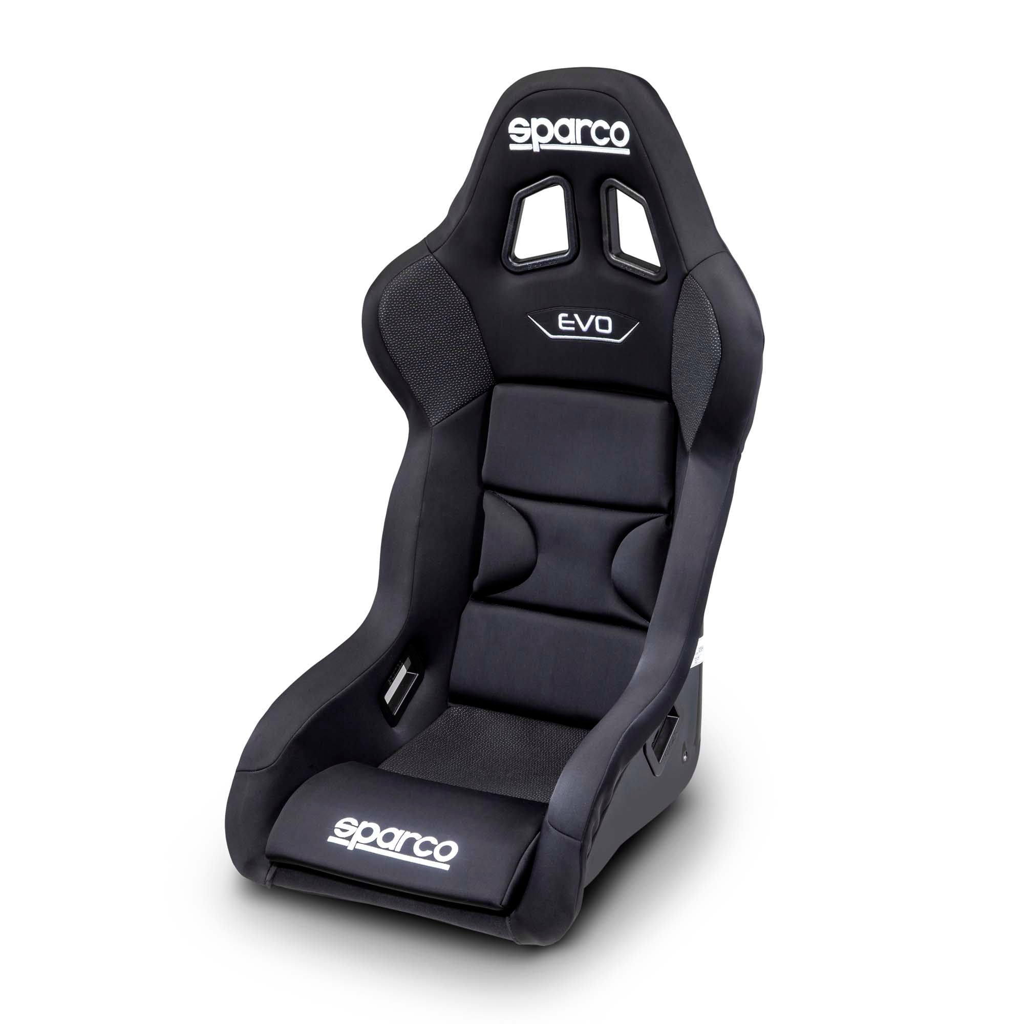 The front of the Sparco Evo QRT X Fiberglass Racing Seat.