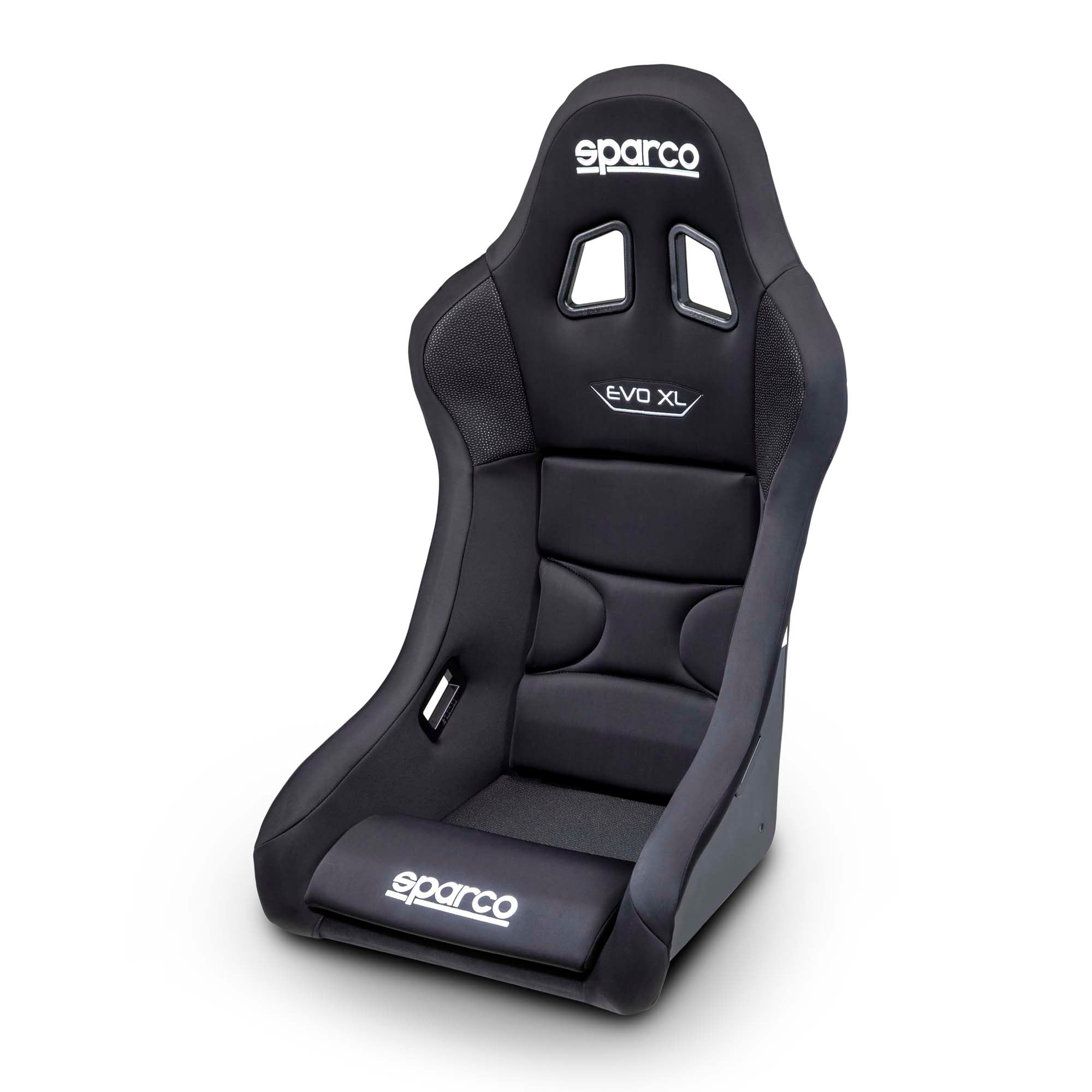 The front of the Sparco Evo XL QRT X Fiberglass Racing Seat.