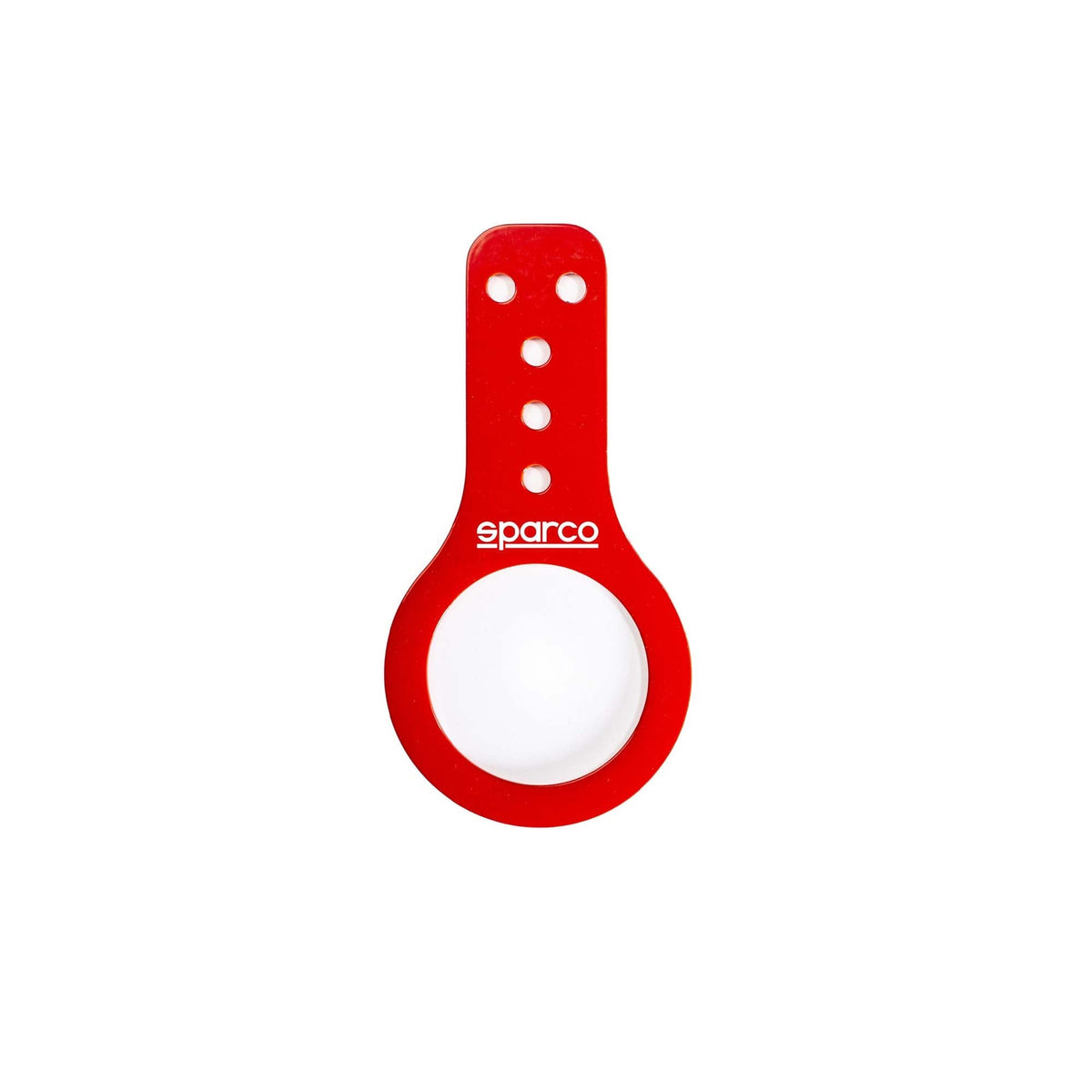 The red 80mm Sparco FIA Tow Hook.