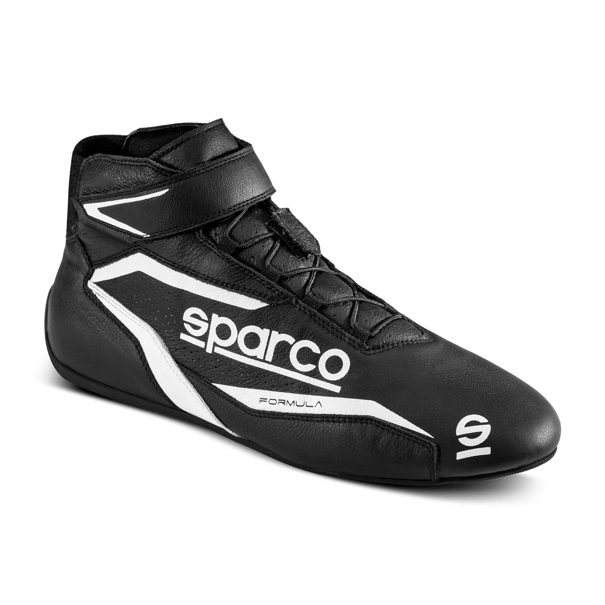 The black and white Sparco Formula Racing Shoes.