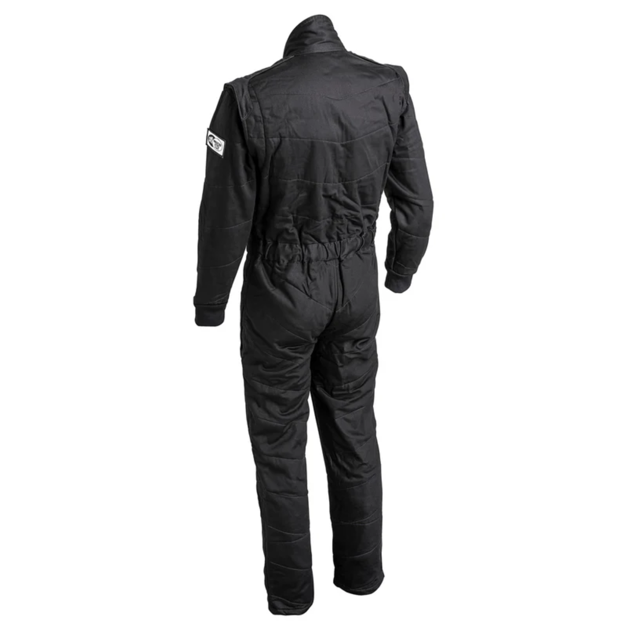 The back of the black Sparco Jade 3 Racing Suit.