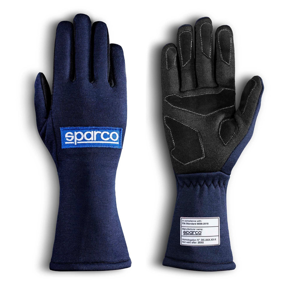 The navy 2024 model Sparco Land Classic Racing Gloves.