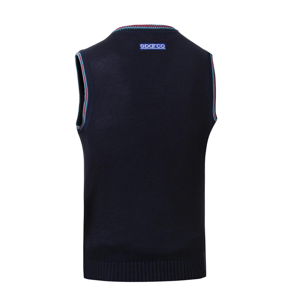 The back of the Sparco Martini Racing Cotton Sweater Vest.