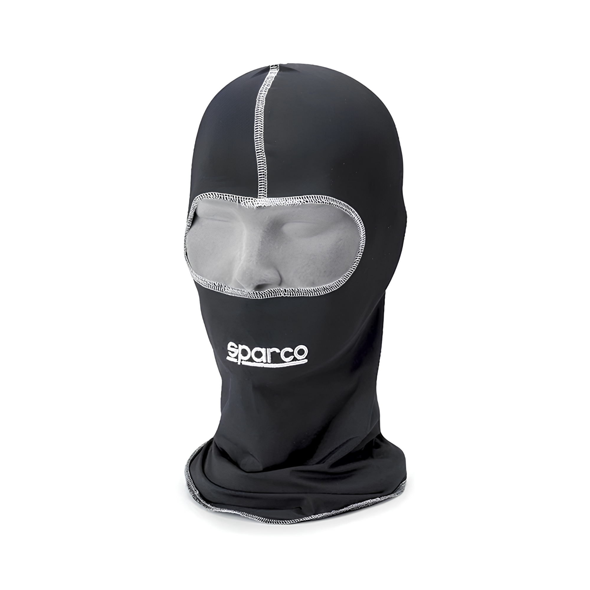 The black Sparco Micropoly Karting Balaclava.