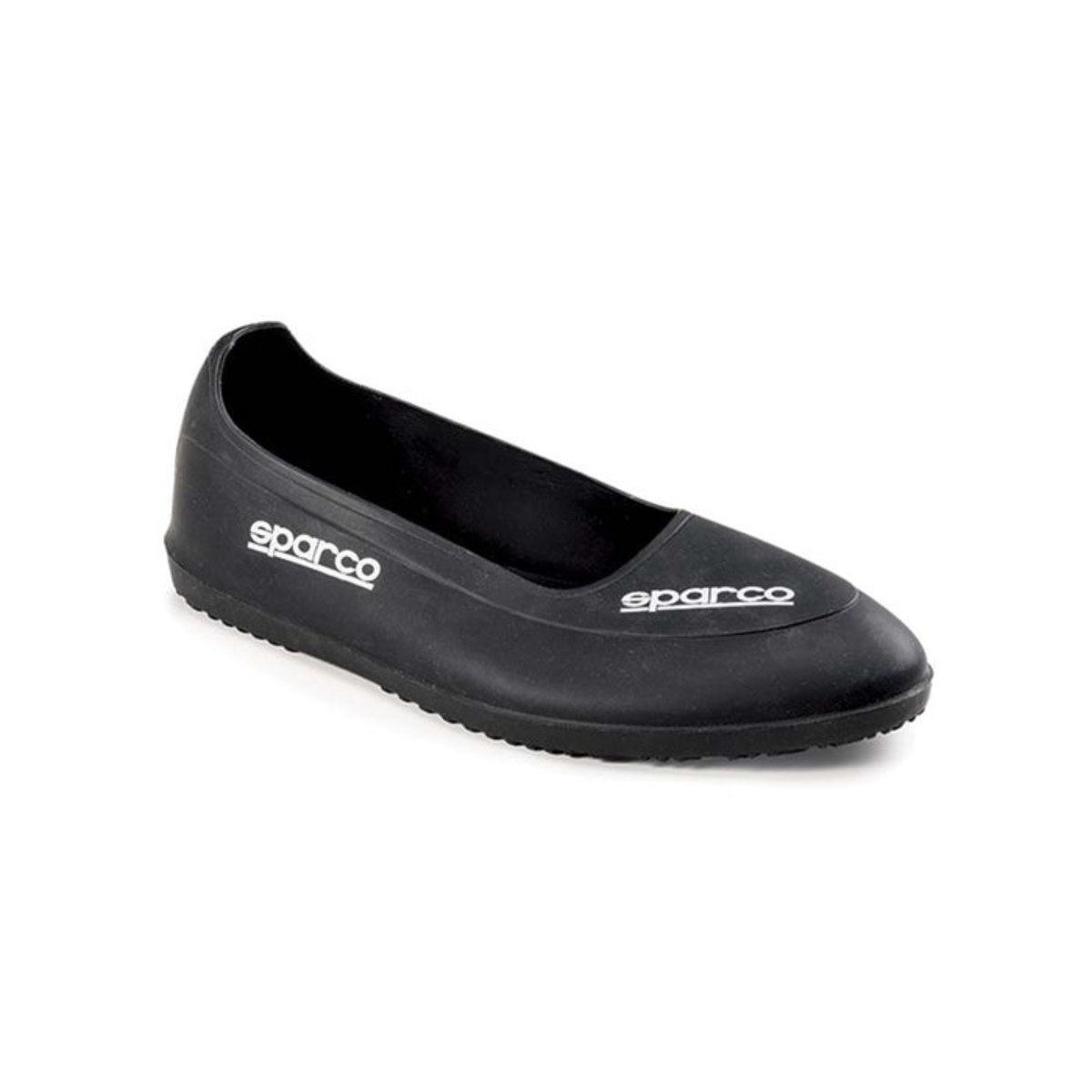 The low Sparco Neoprene Rain Boot, a black neoprene shoe with 'sparco' branding.