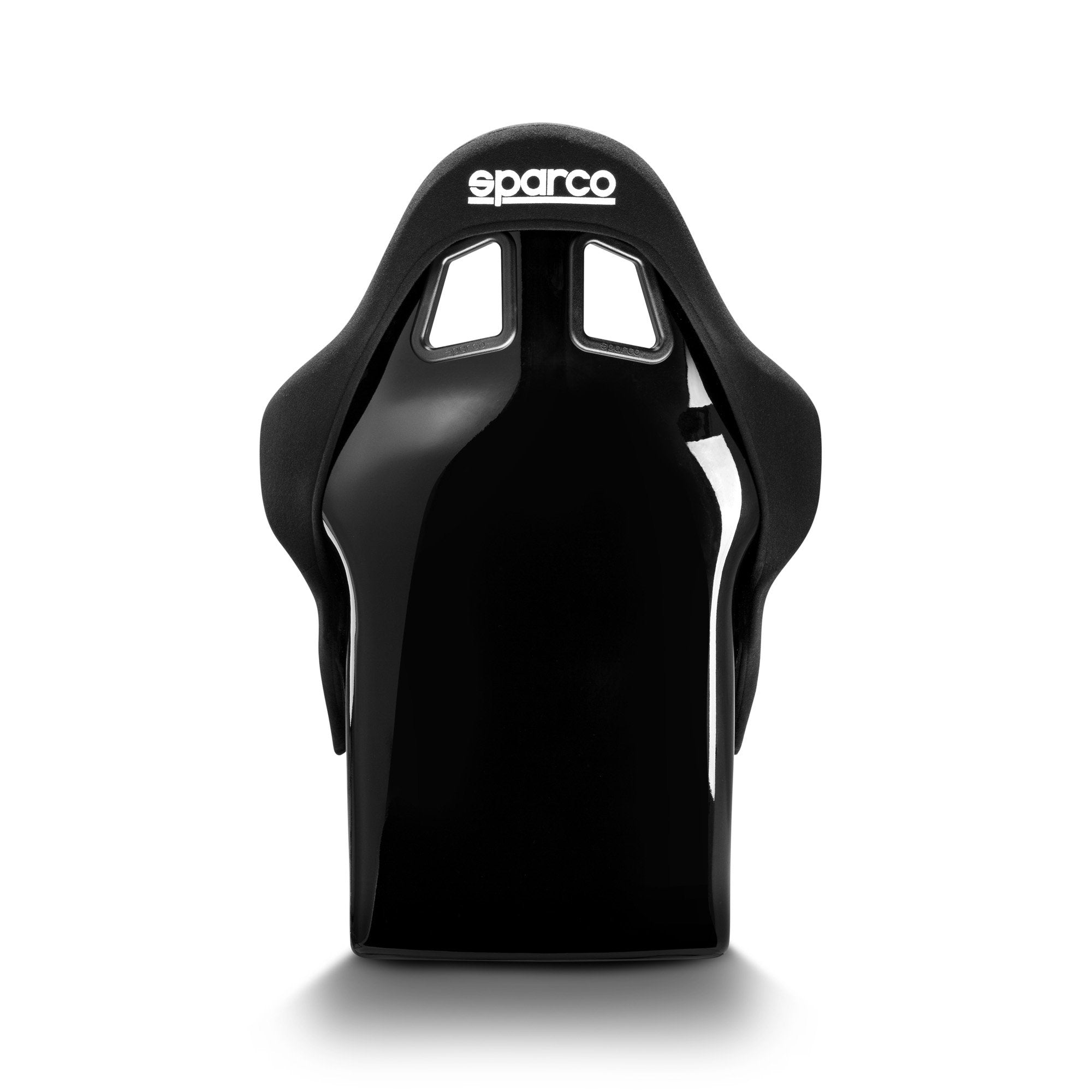 The back of the Sparco Pro 2000 QRT Fiberglass Racing Seat.
