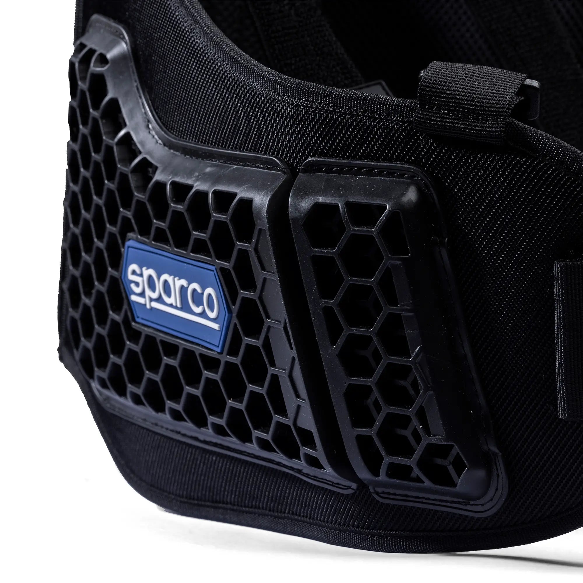 The Sparco Pro Shell Rib Protector close up.