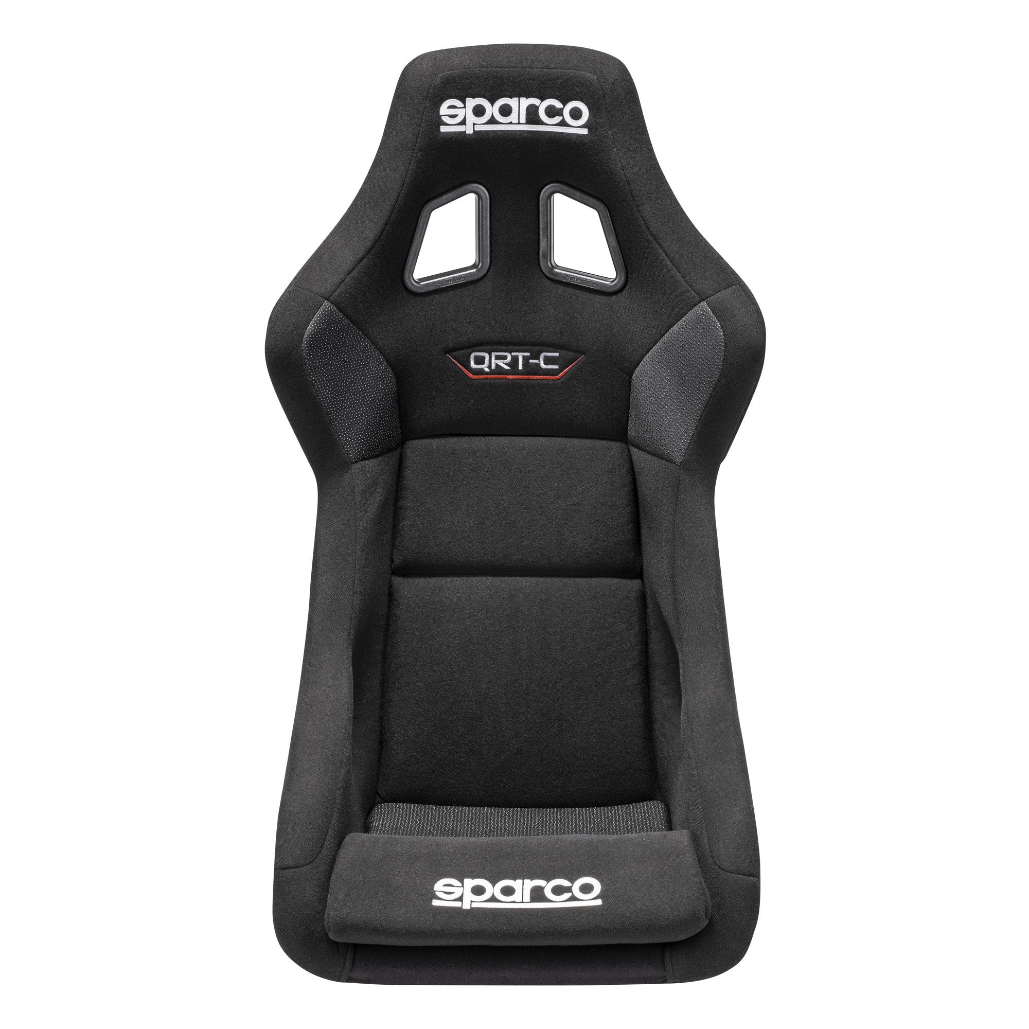 The front of the Sparco QRT Carbon Racing Seat.