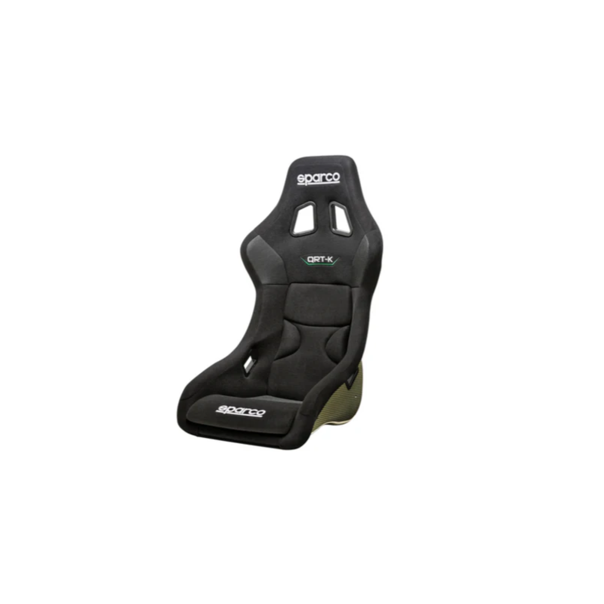The black Sparco QRT-K X Kevlar Racing Seat.