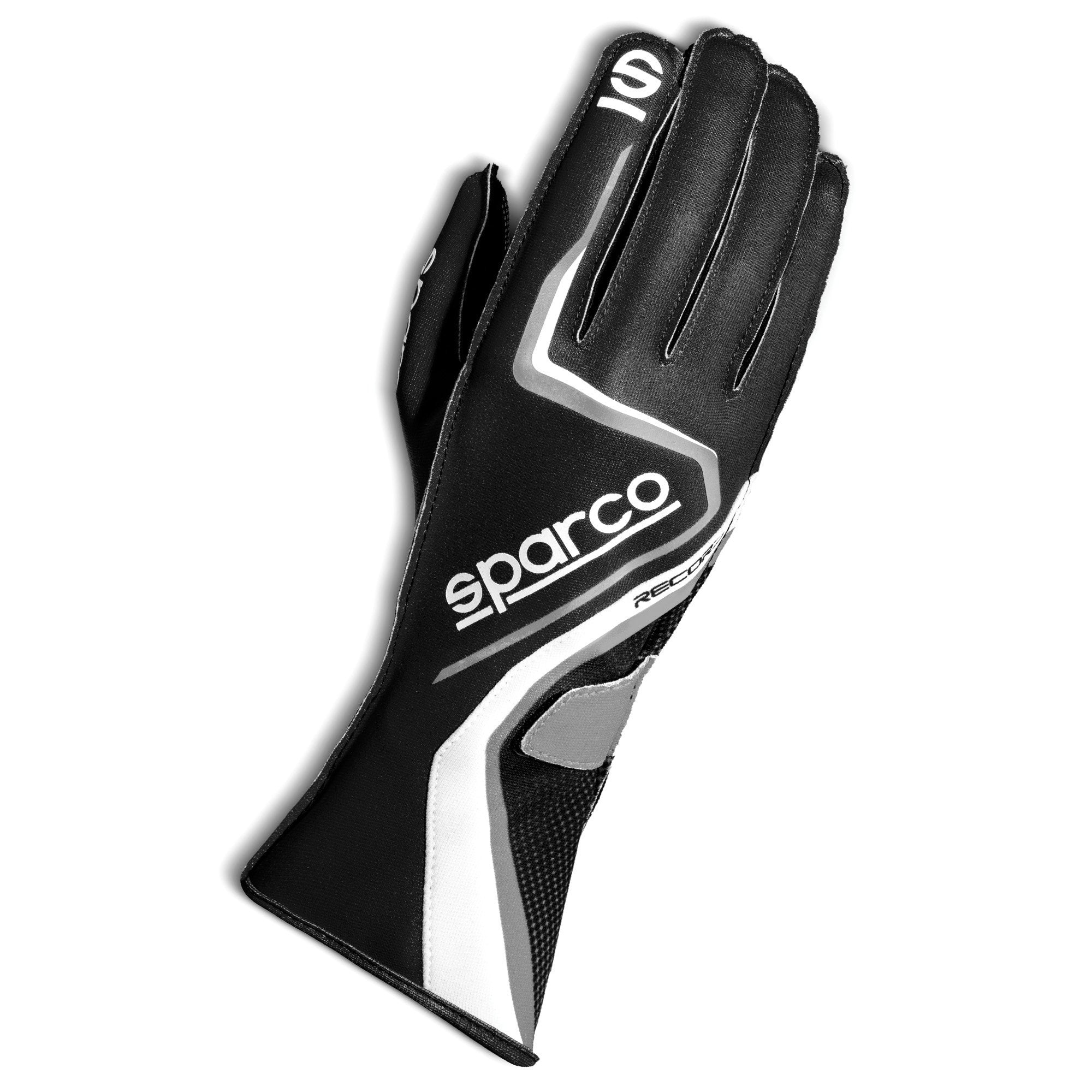 The black and grey Sparco Record Karting Gloves.