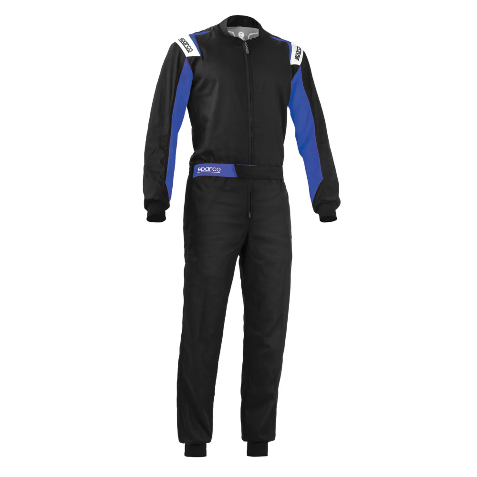 The black and blue Sparco Rookie Kart Racing Suit.