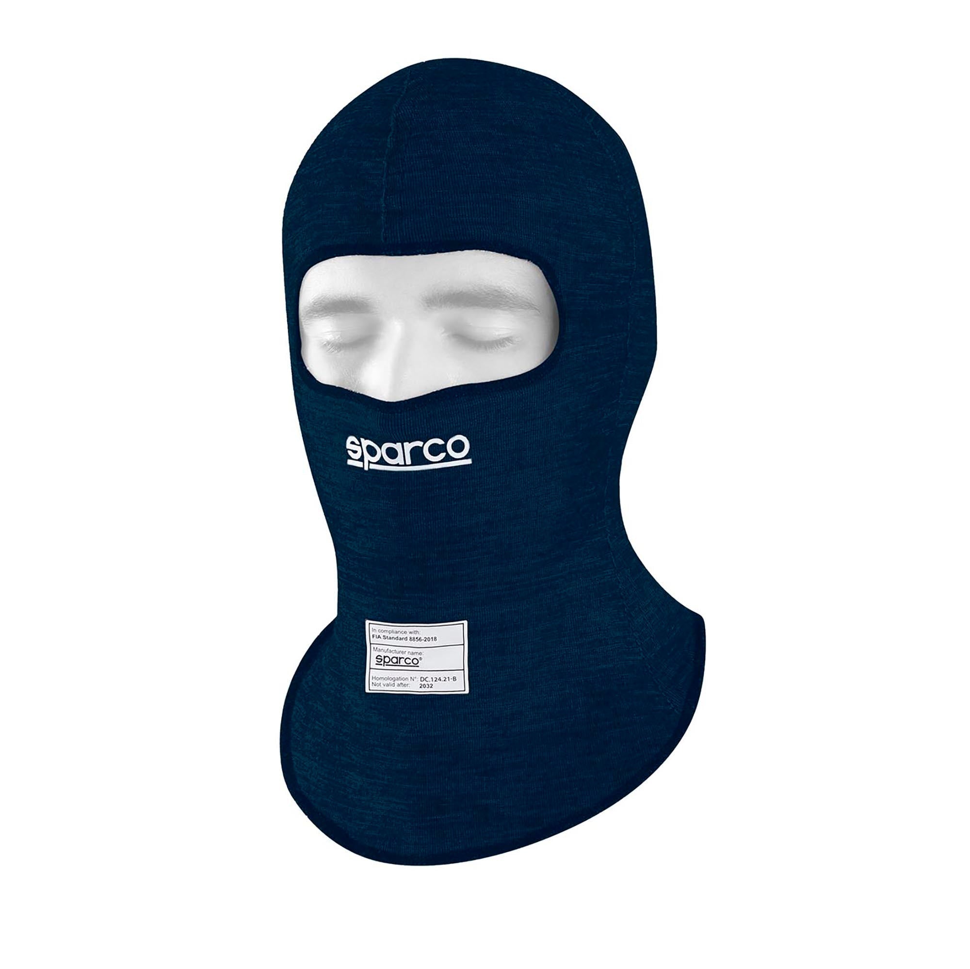 The navy Sparco RW-10 Shield Pro Racing Balaclava.