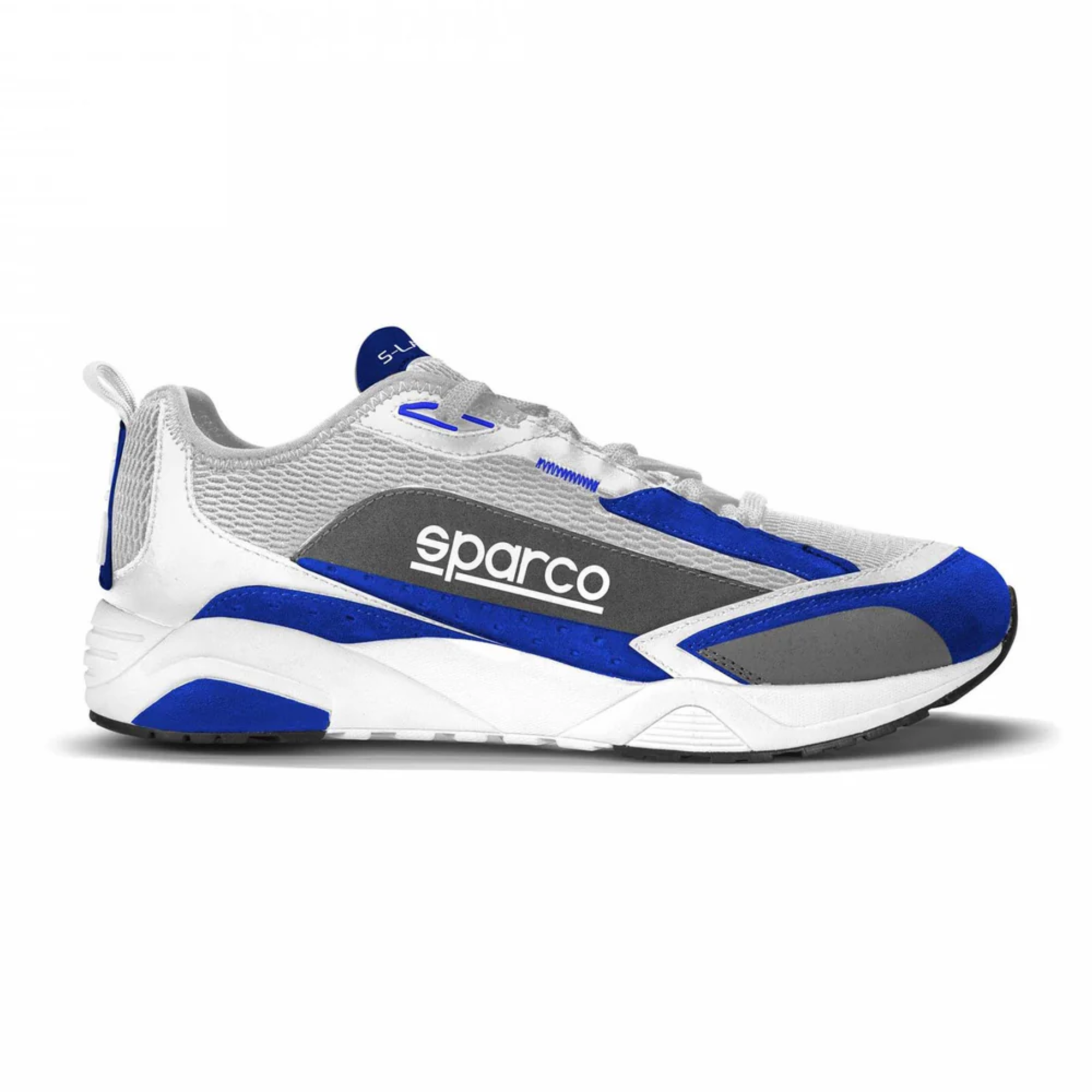 The blue and white Sparco S-Lane Shoes.