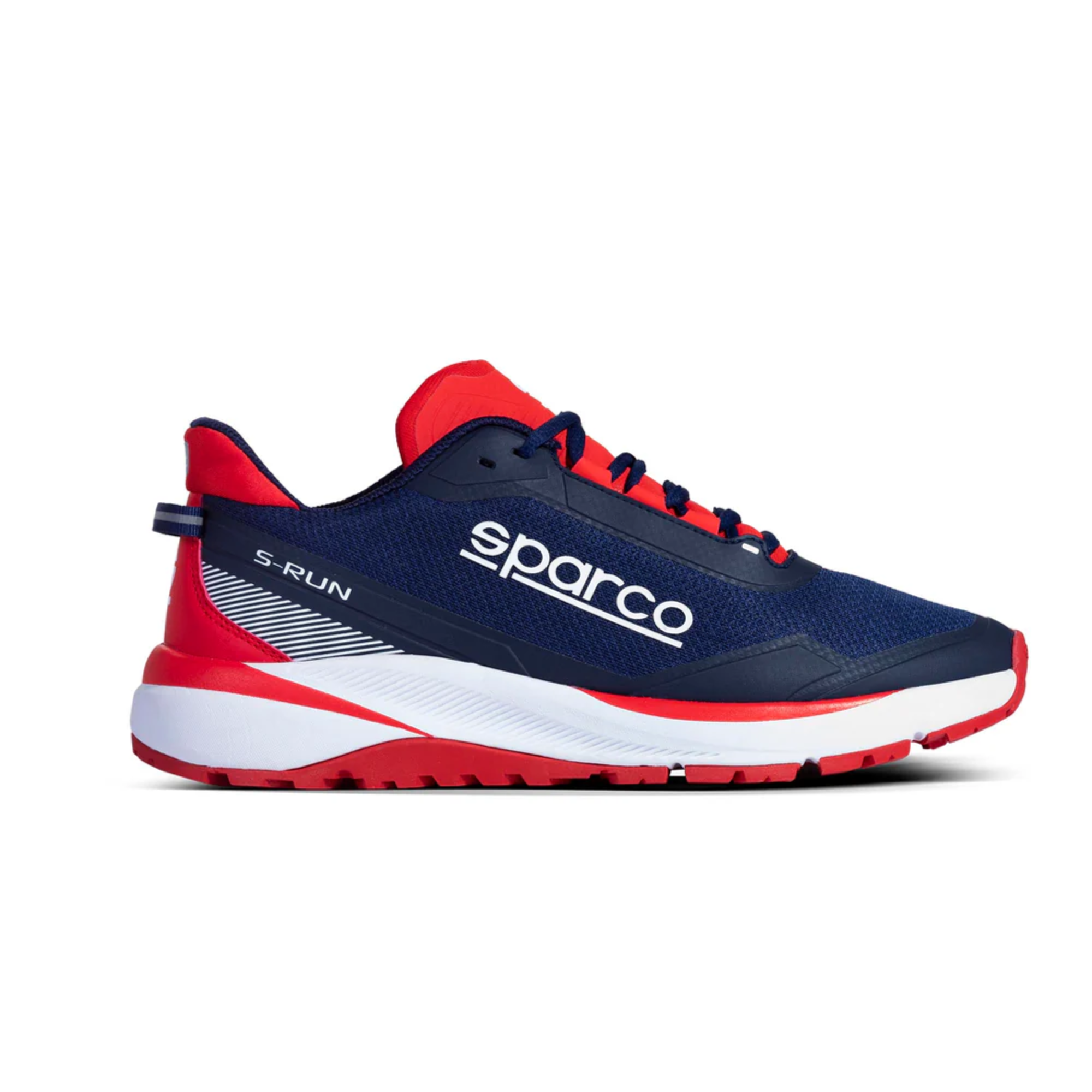 The navy and red Sparco S-Run Street Shoes.