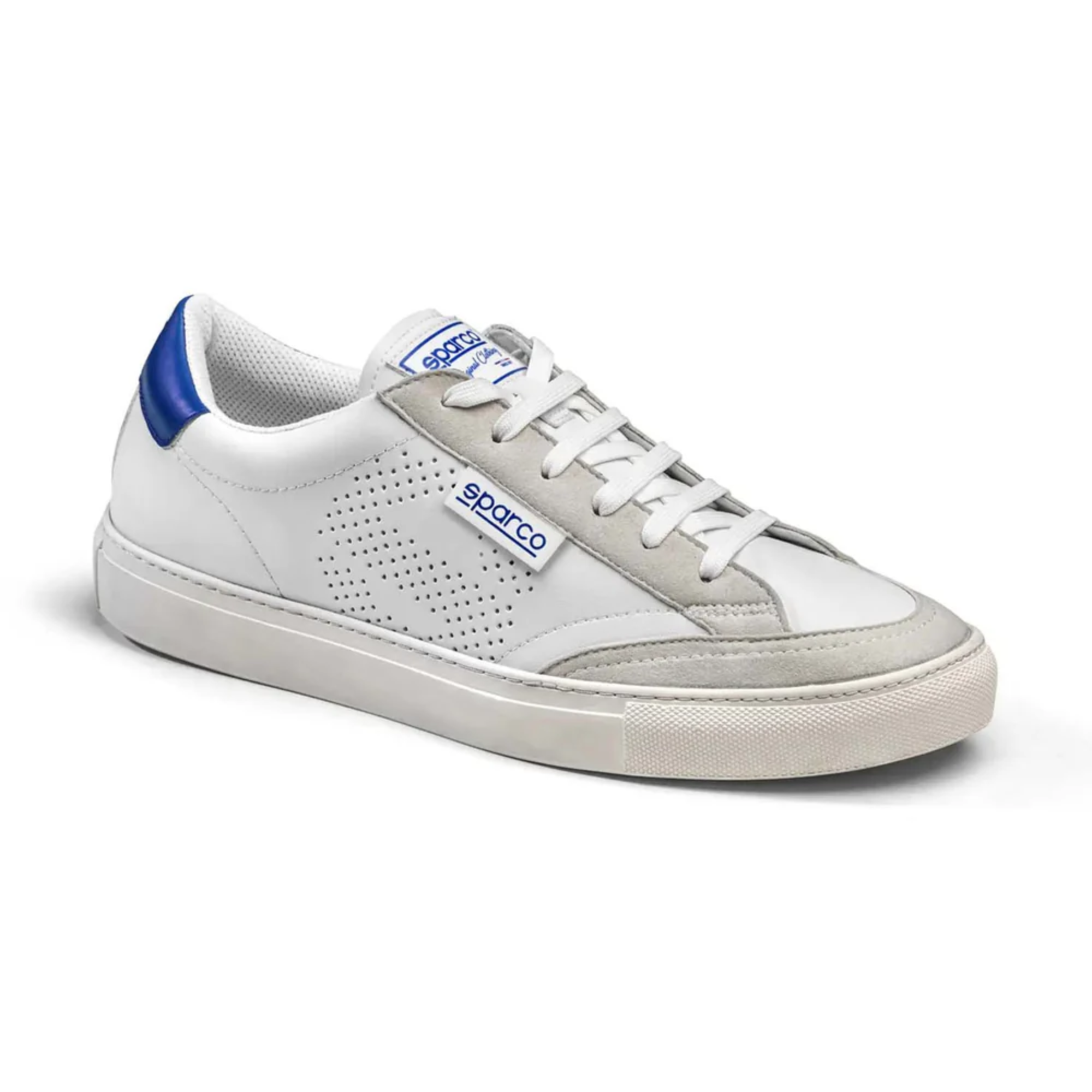 The white and blue Sparco S-Time Street Shoes.