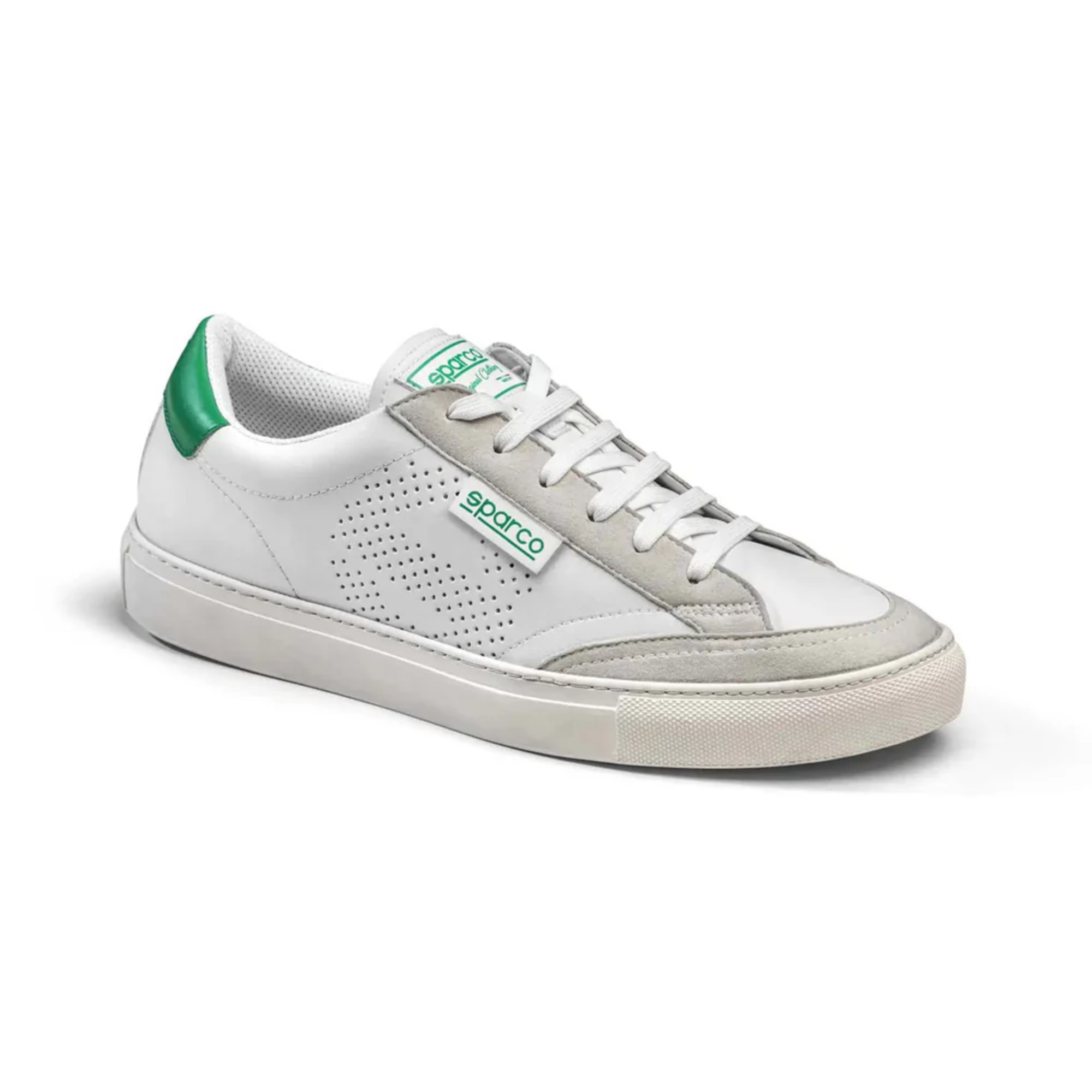 The white and green Sparco S-Time Street Shoes.