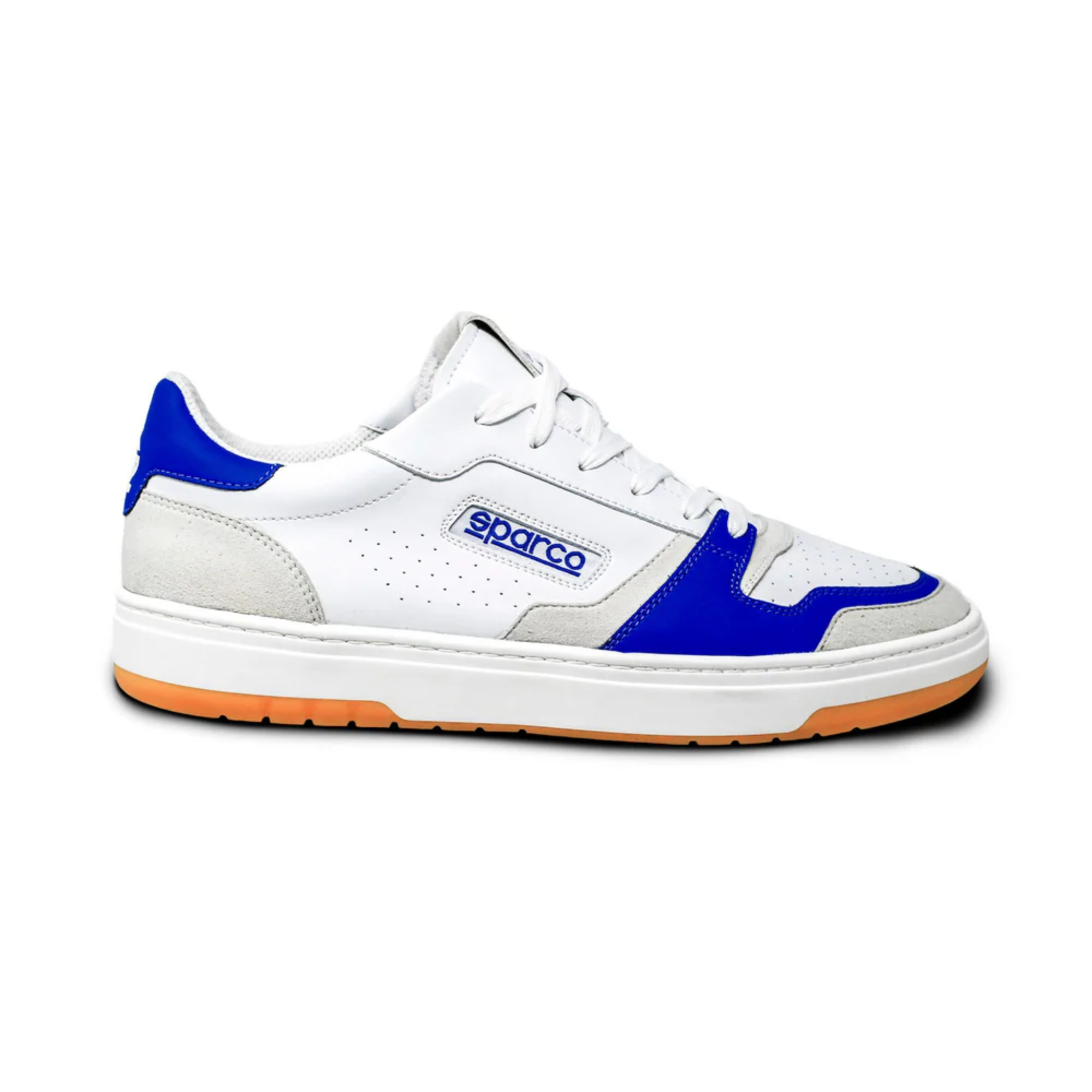 The side of the white and blue Sparco S-Urban Street Shoes.
