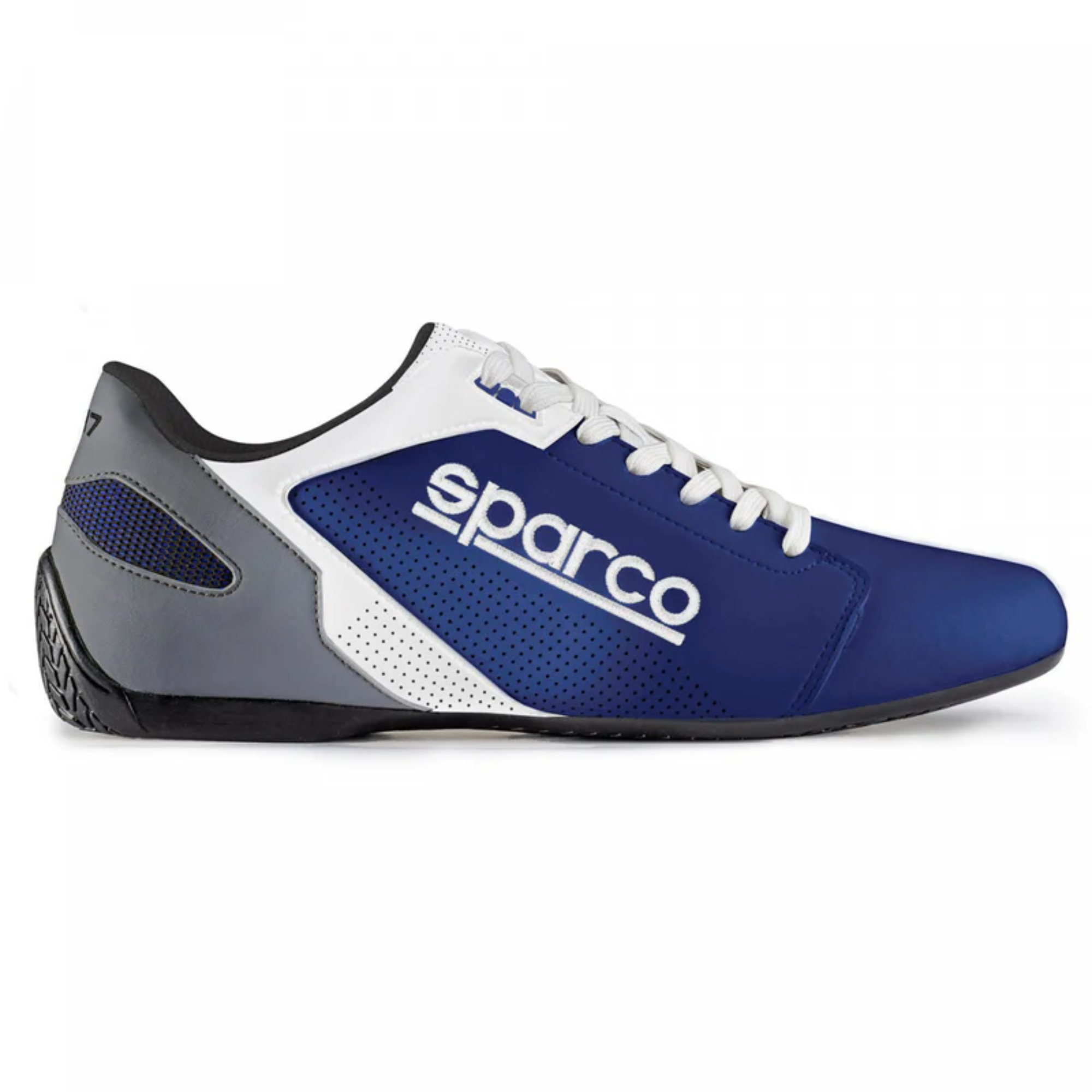 The blue and white Sparco SL-17 Street Shoes.