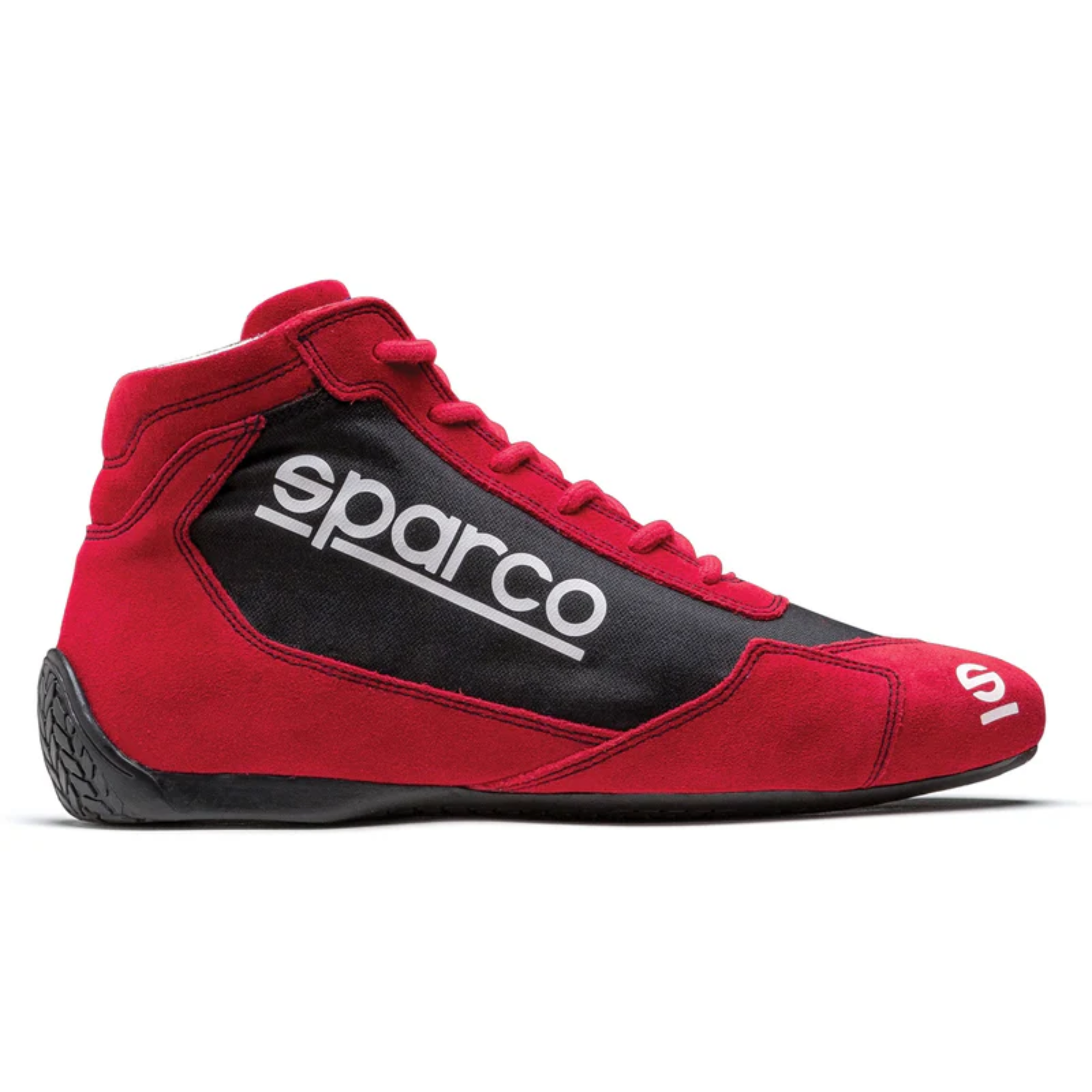 The red Sparco Slalom US Racing Shoes.