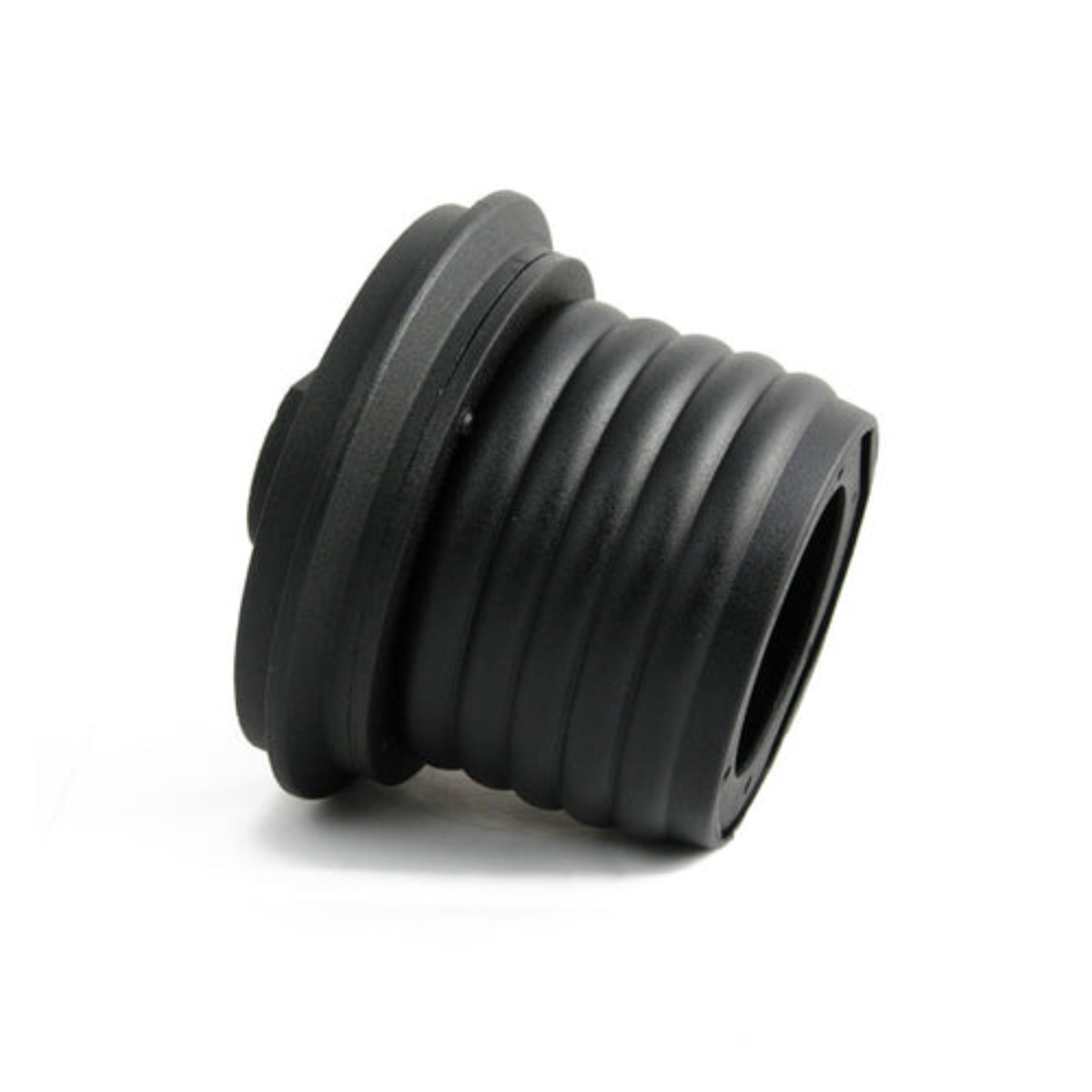 The black Sparco Steering Wheel Hub Adapter for the Ford Mustang and Focus.