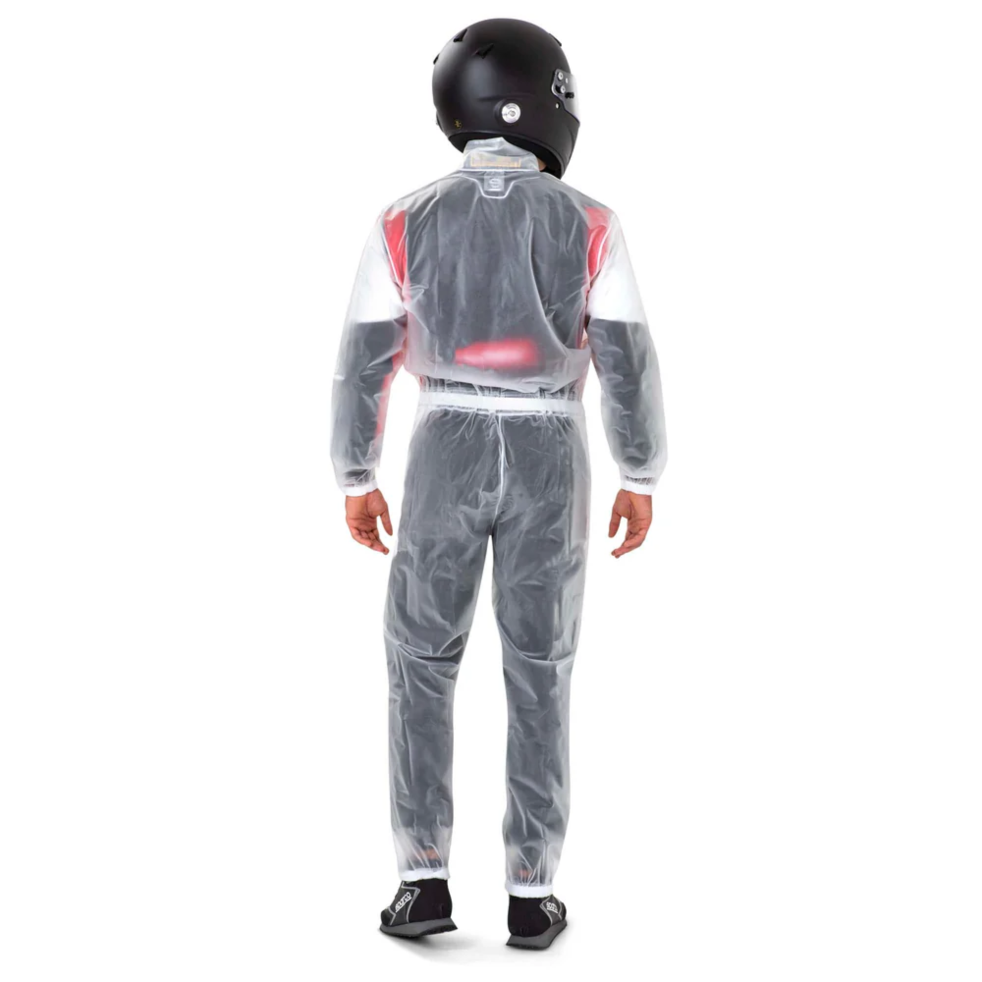 The back of the Sparco T-1 Evo Kart Rain Suit.