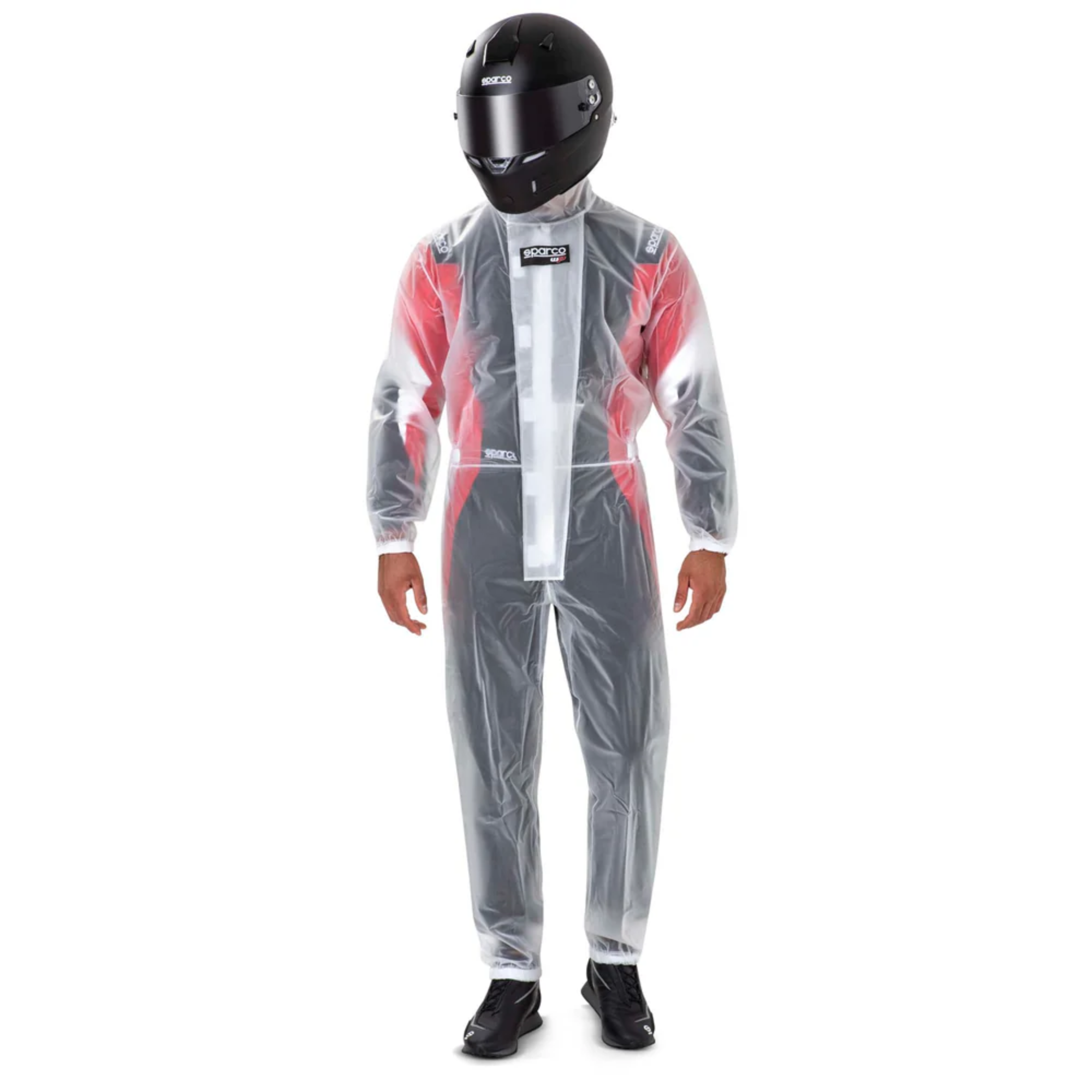 The front of the Sparco T-1 Evo Kart Rain Suit.